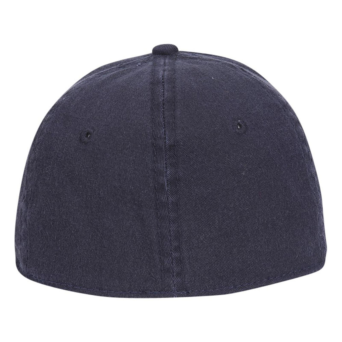 Rear View of 004 - Navy OTTO CAP "OTTO A-FLEX" Fitted 6 Panel Low Profile Baseball Cap