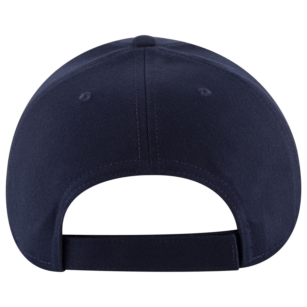 Rear View of 004 - Navy OTTO CAP "OTTO COMFY FIT" 6 Panel Low Profile Baseball Cap