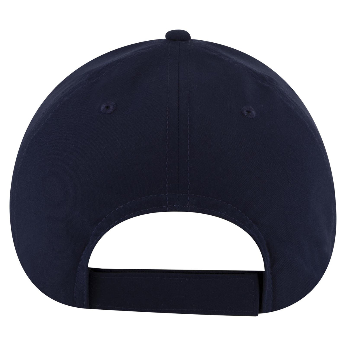 Rear View of 004 - Navy OTTO CAP "OTTO COMFY FIT" 6 Panel Low Profile Baseball Cap