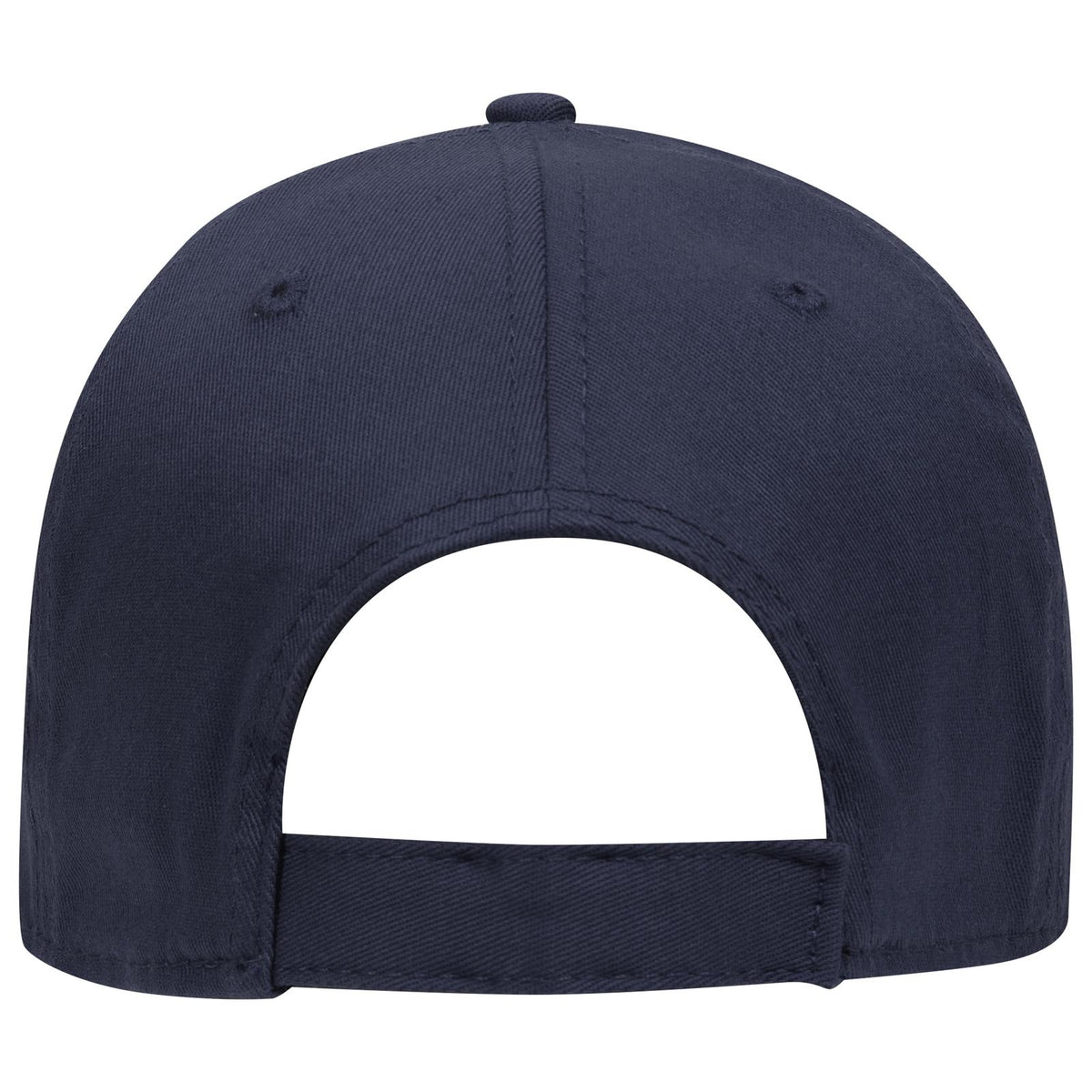 Rear View of 004 - Navy OTTO CAP "OTTO COMFY FIT" 6 Panel Low Profile Baseball Cap