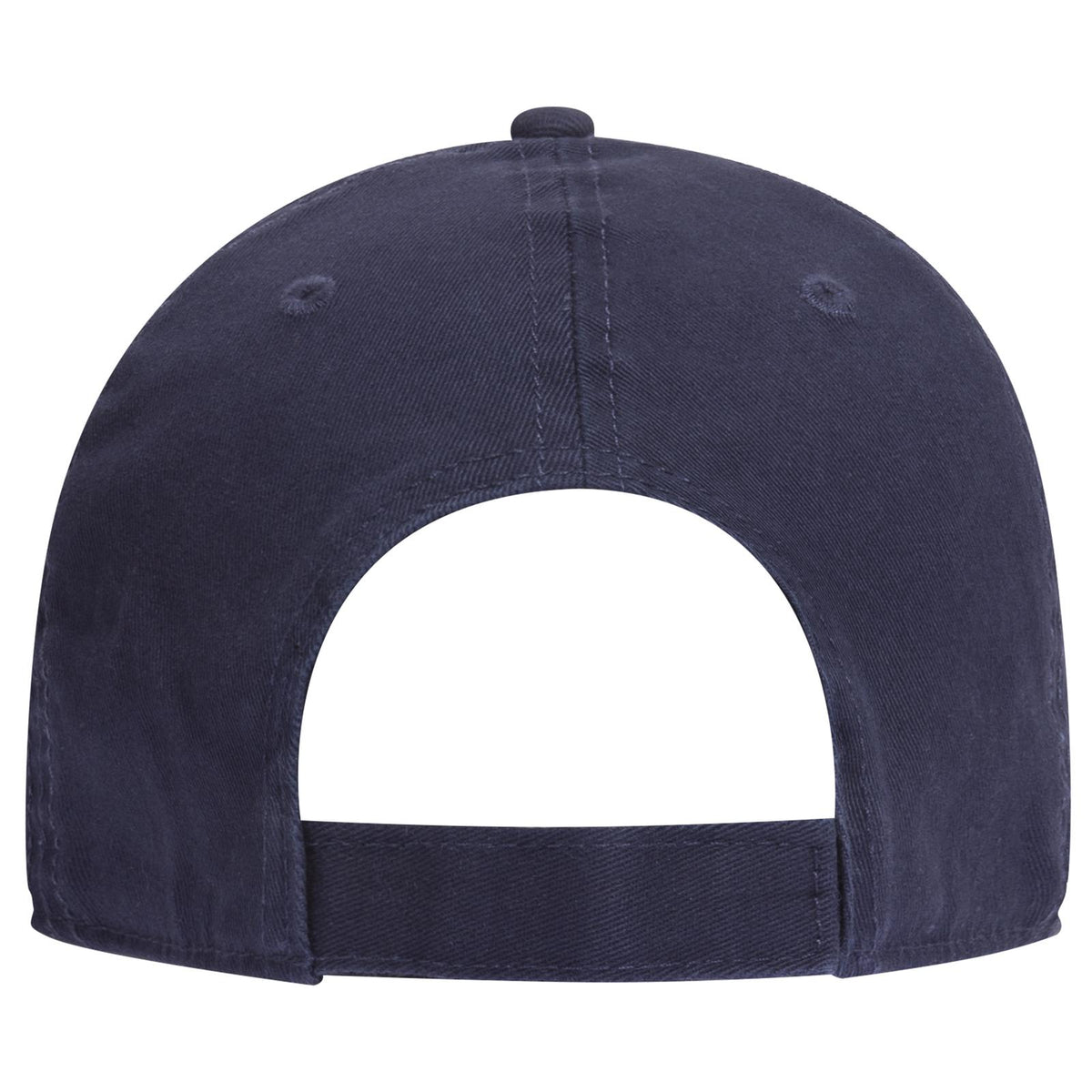 Rear View of 004 - Navy OTTO CAP "OTTO COMFY FIT" 6 Panel Low Profile Dad Hat