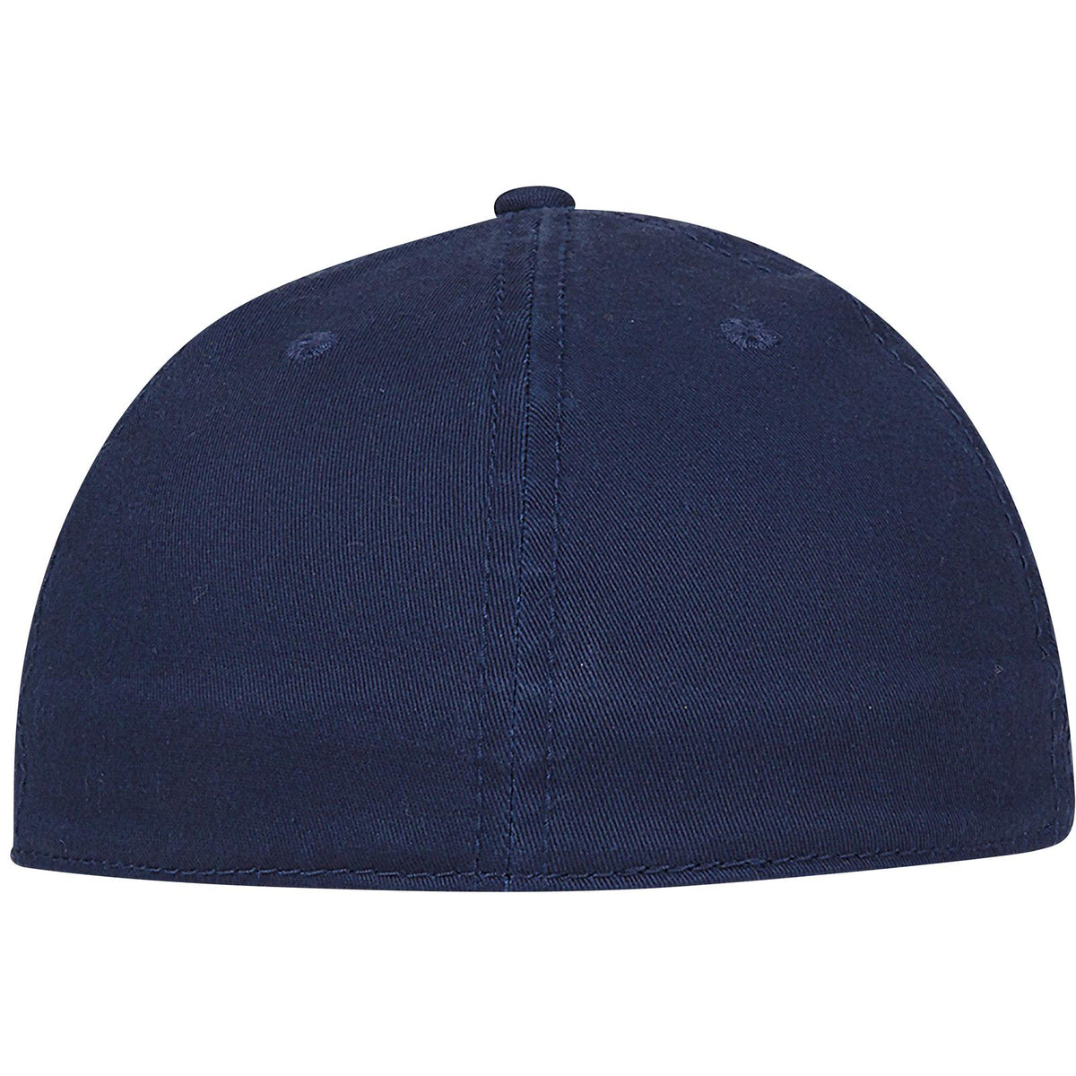 Rear View of 004 - Navy OTTO CAP "OTTO FLEX" Fitted 6 Panel Low Profile Baseball Cap