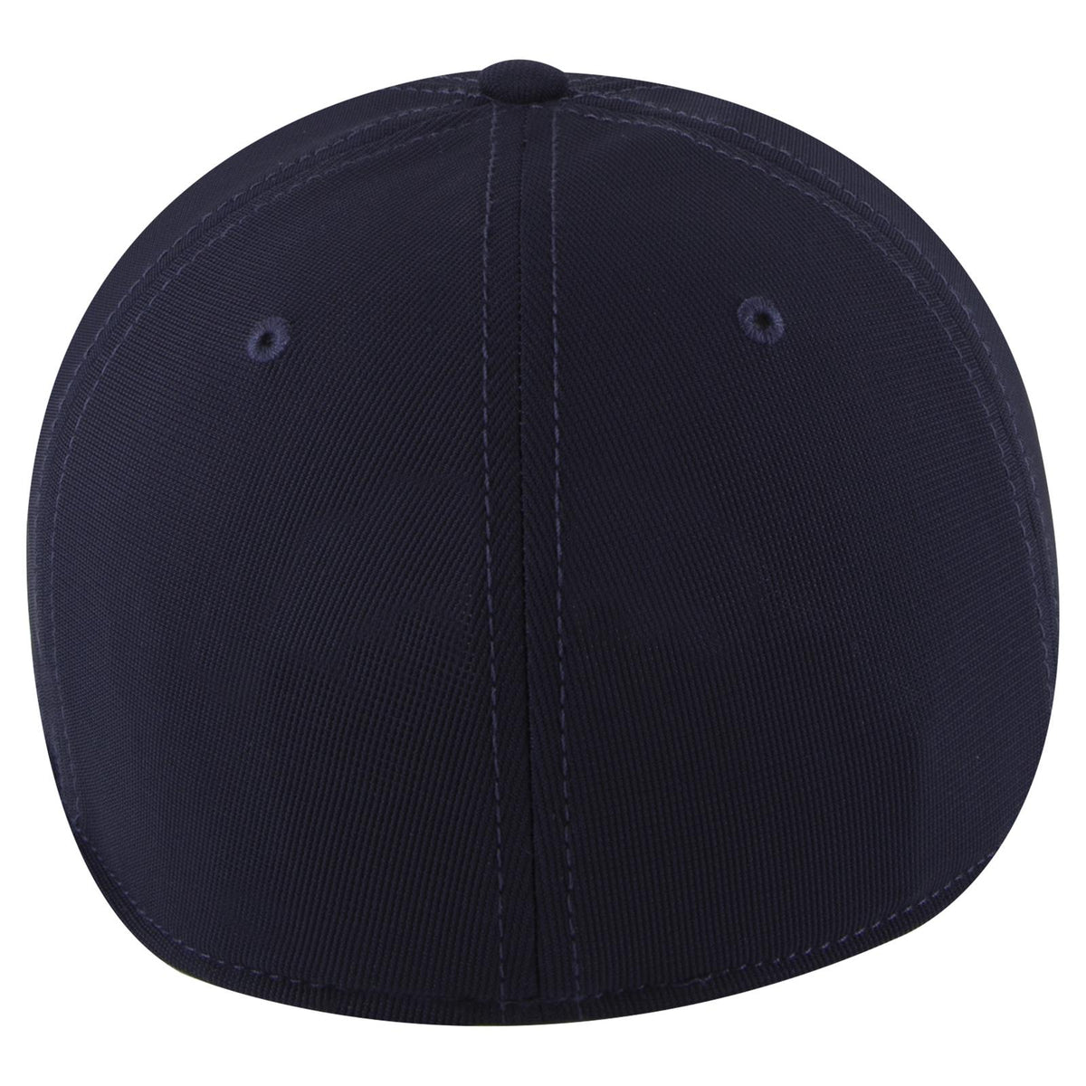 Rear View of 004 - Navy OTTO CAP "OTTO FLEX" Fitted 6 Panel Low Profile Baseball Cap