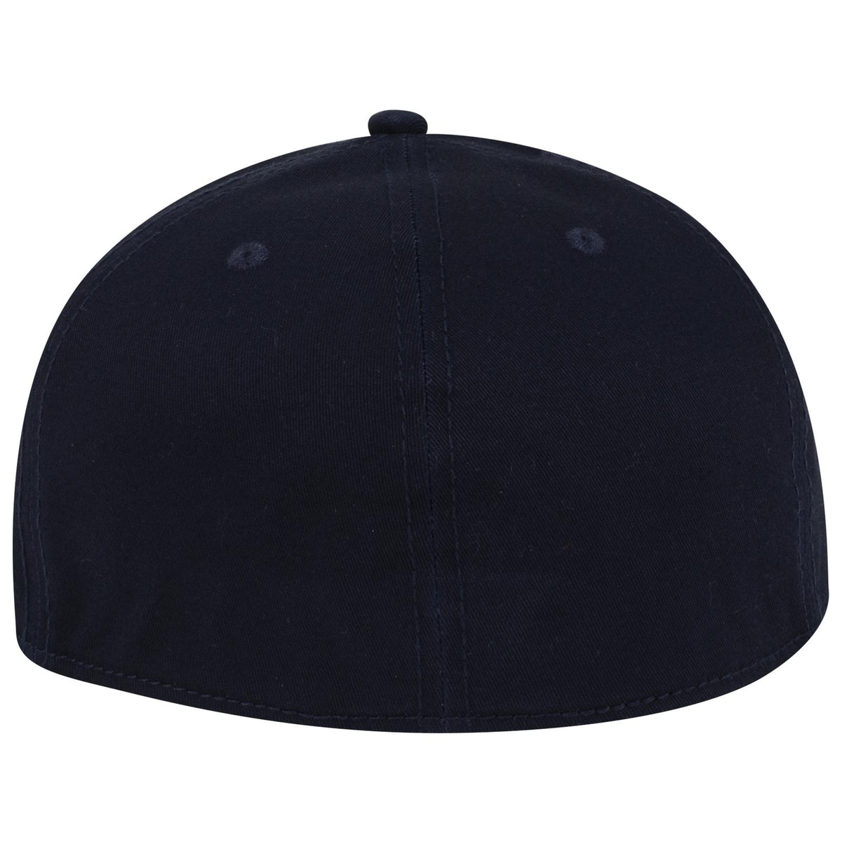 Rear View of 004 - Navy OTTO CAP "OTTO FLEX" Fitted 6 Panel Mid Profile Baseball Cap
