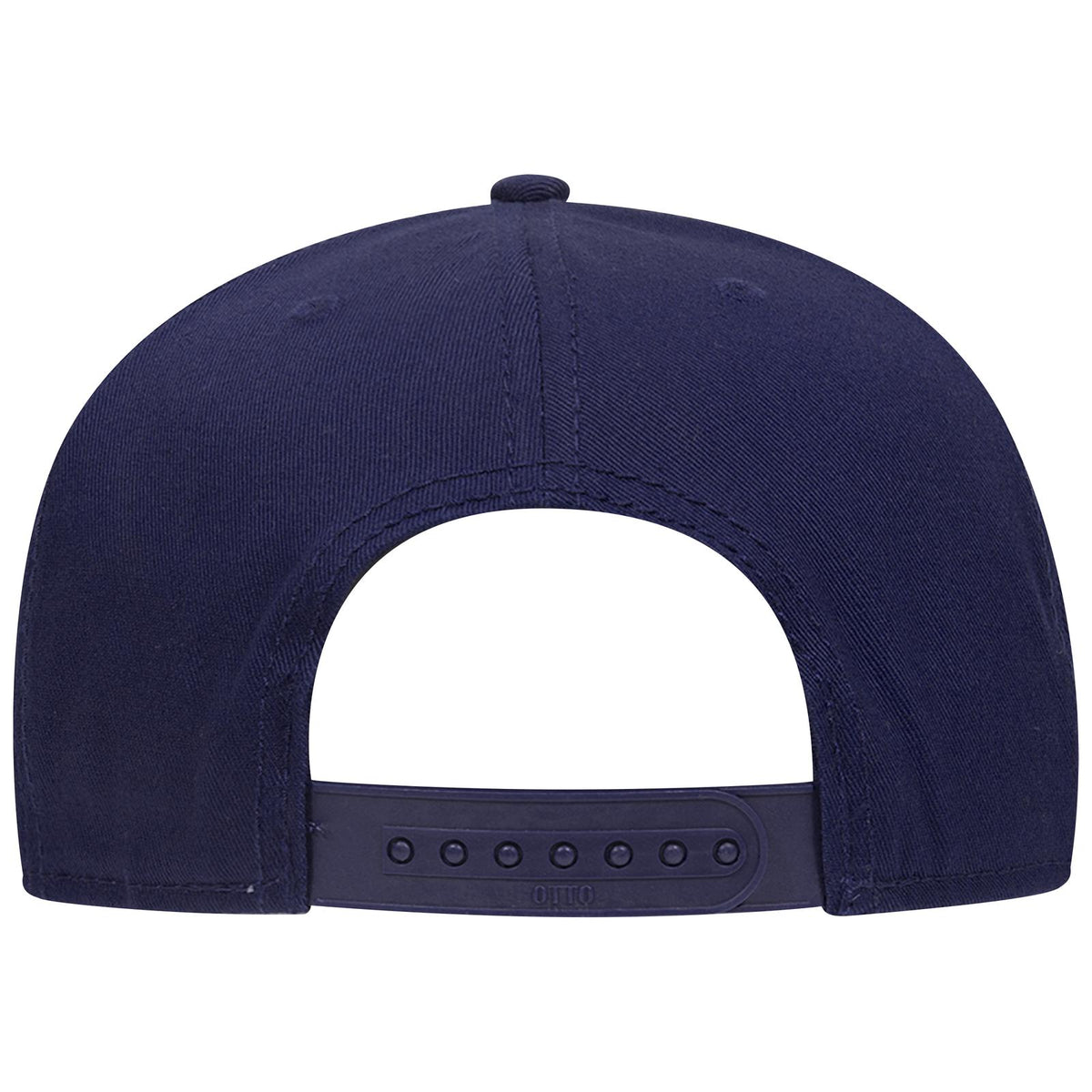Rear View of 004 - Navy OTTO CAP “OTTO SNAP” 6 Panel Pro Style Snapback Hat
