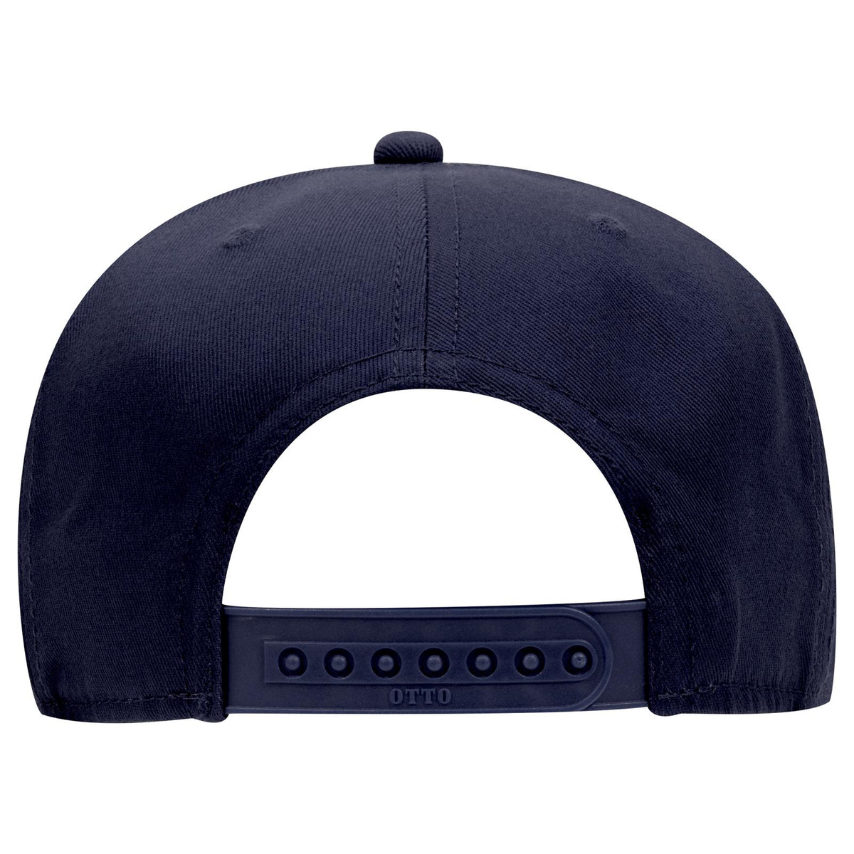 Rear View of 004 - Navy OTTO CAP “OTTO SNAP” 6 Panel Pro Style Snapback Hat