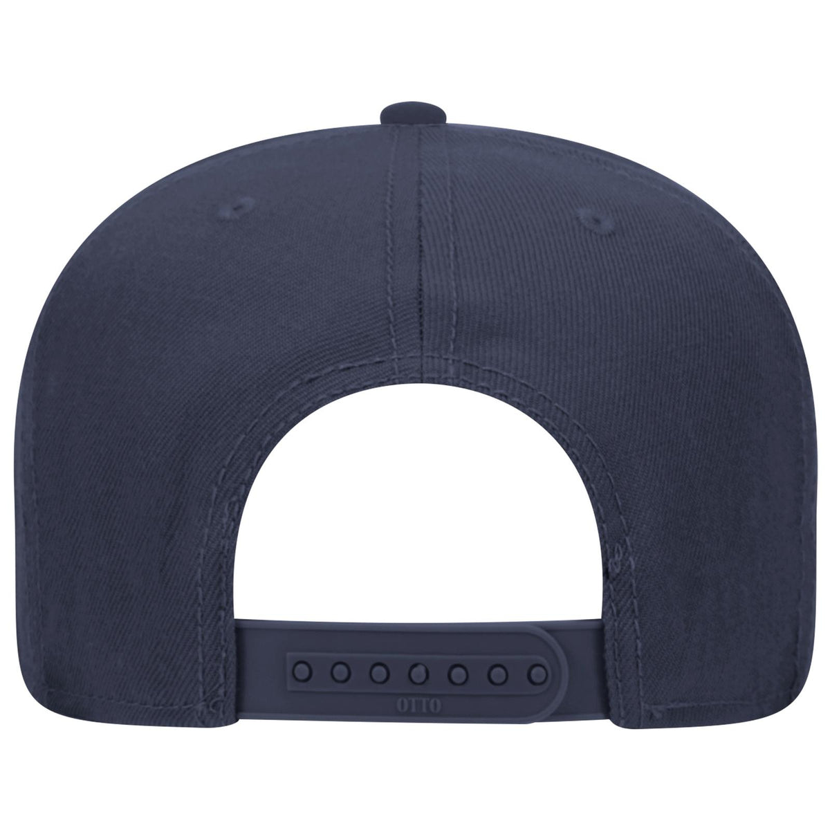 Rear View of 004 - Navy OTTO CAP "OTTO SNAP" 6 Panel Pro Style Snapback Hat