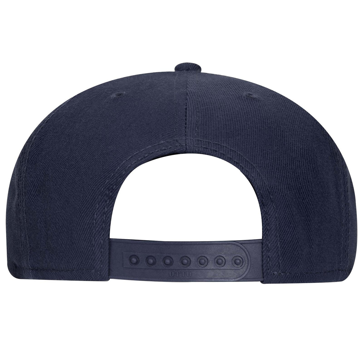 Rear View of 004 - Navy OTTO CAP "OTTO SNAP" 6 Panel Pro Style Snapback Hat