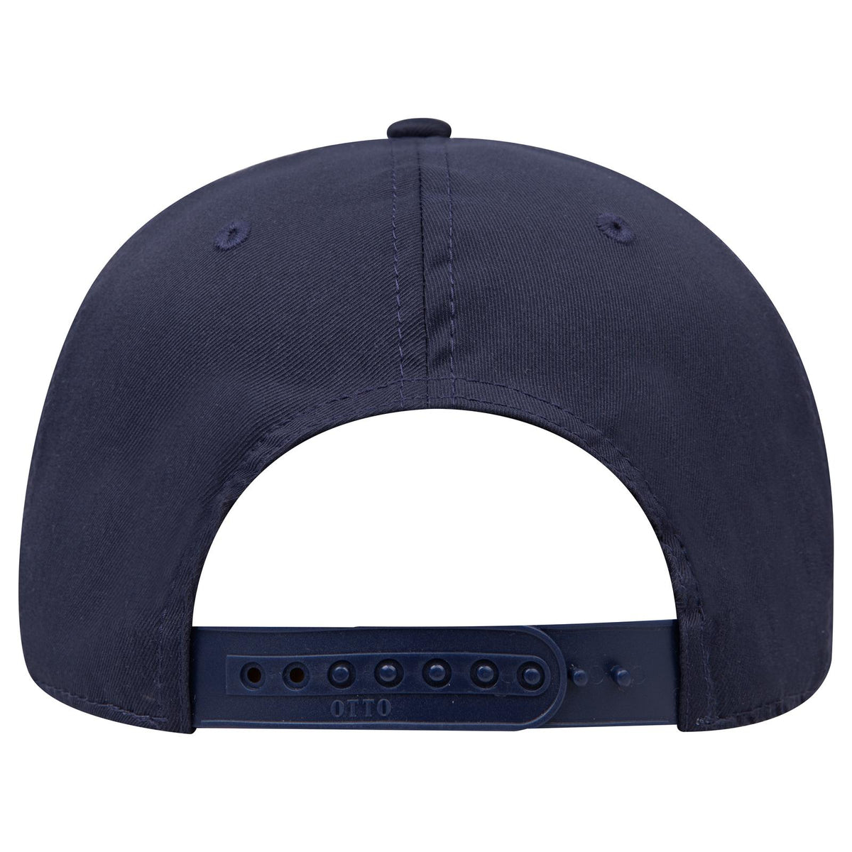 Rear View of 004 - Navy OTTO CAP Seamless 6 Panel Mid Profile Baseball Cap