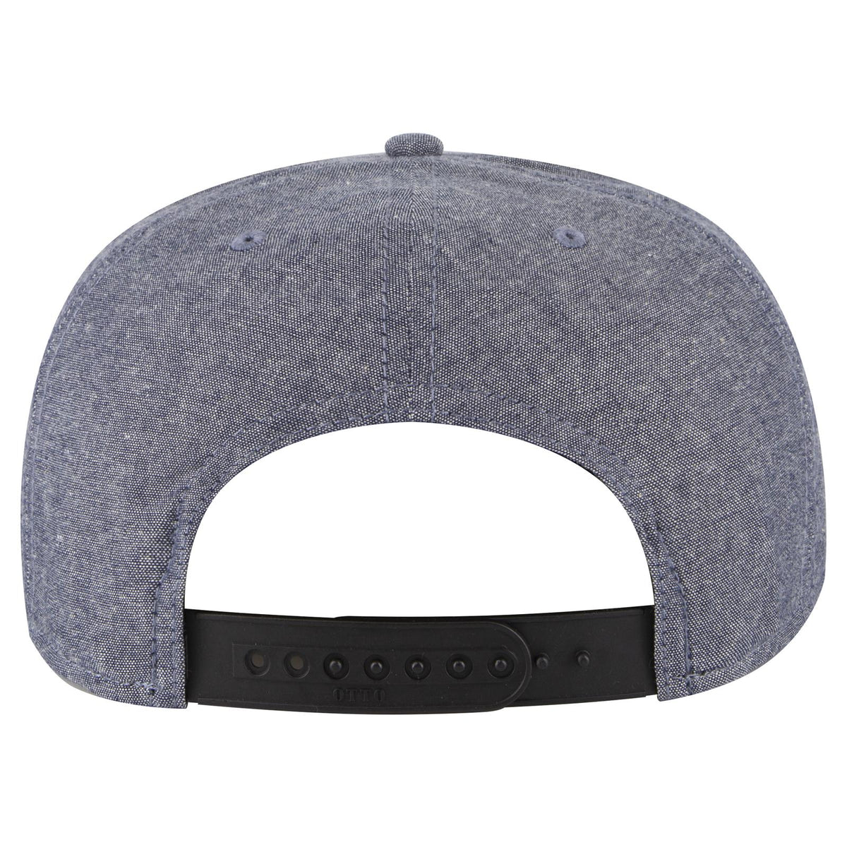 Rear View of 004A - Navy OTTO CAP “OTTO SNAP” 6 Panel Pro Style Snapback Hat