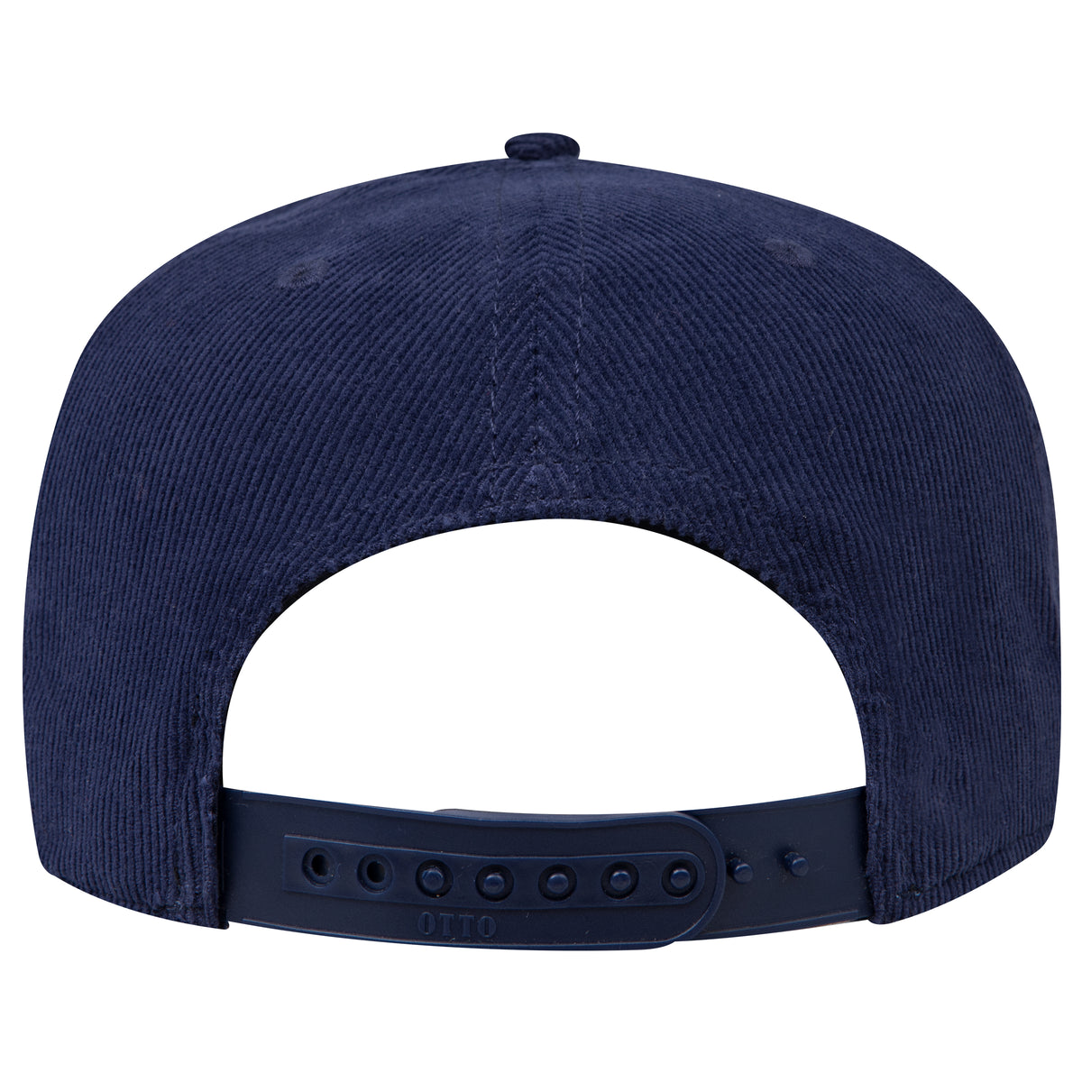 Rear View of 004B - Nvy OTTO CAP 5 Panel Mid Profile Baseball Cap