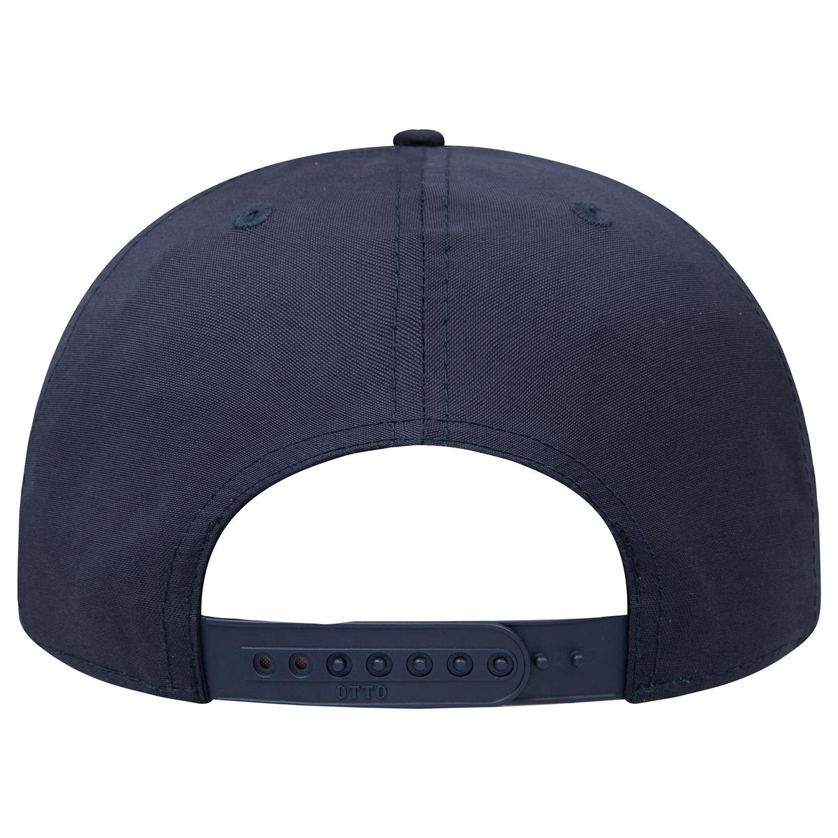 Rear View of 004B - Nvy OTTO CAP "OTTO SNAP" 5 Panel Pro Style Snapback Hat