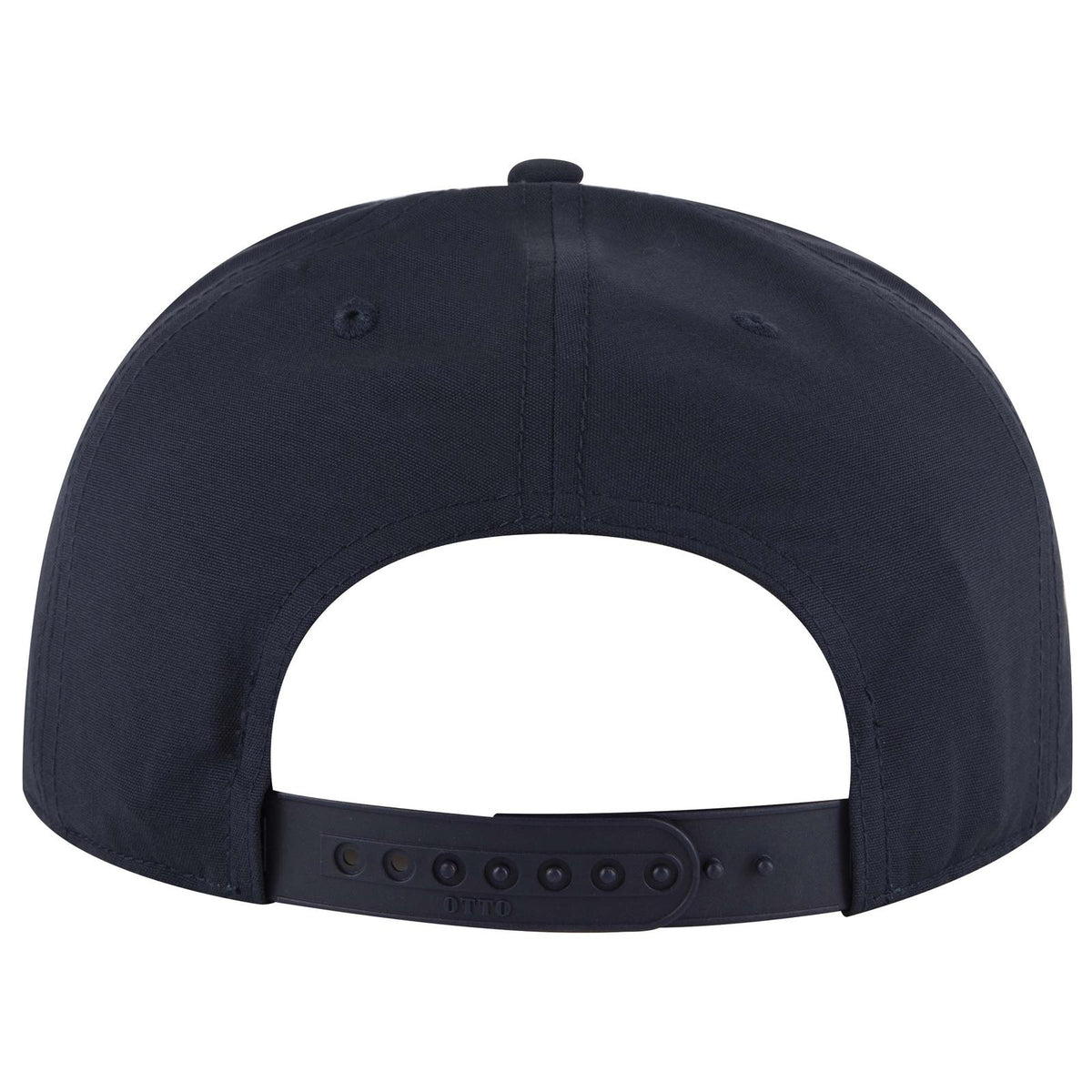 Rear View of 004C - Navy OTTO CAP "OTTO SNAP" 6 Panel Pro Style Snapback Hat