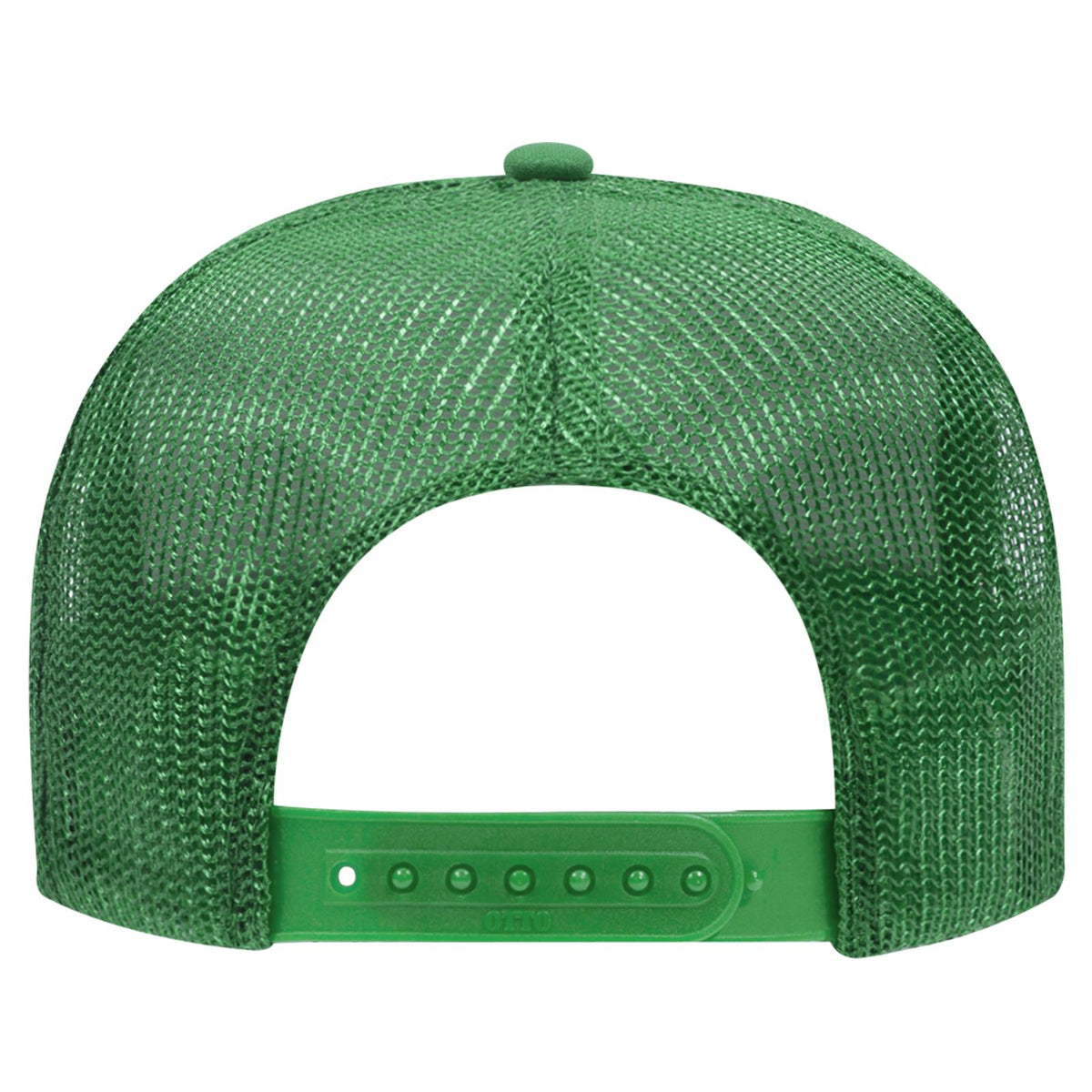 Rear View of 005 - Kelly OTTO CAP 5 Panel High Crown Mesh Back Trucker Hat