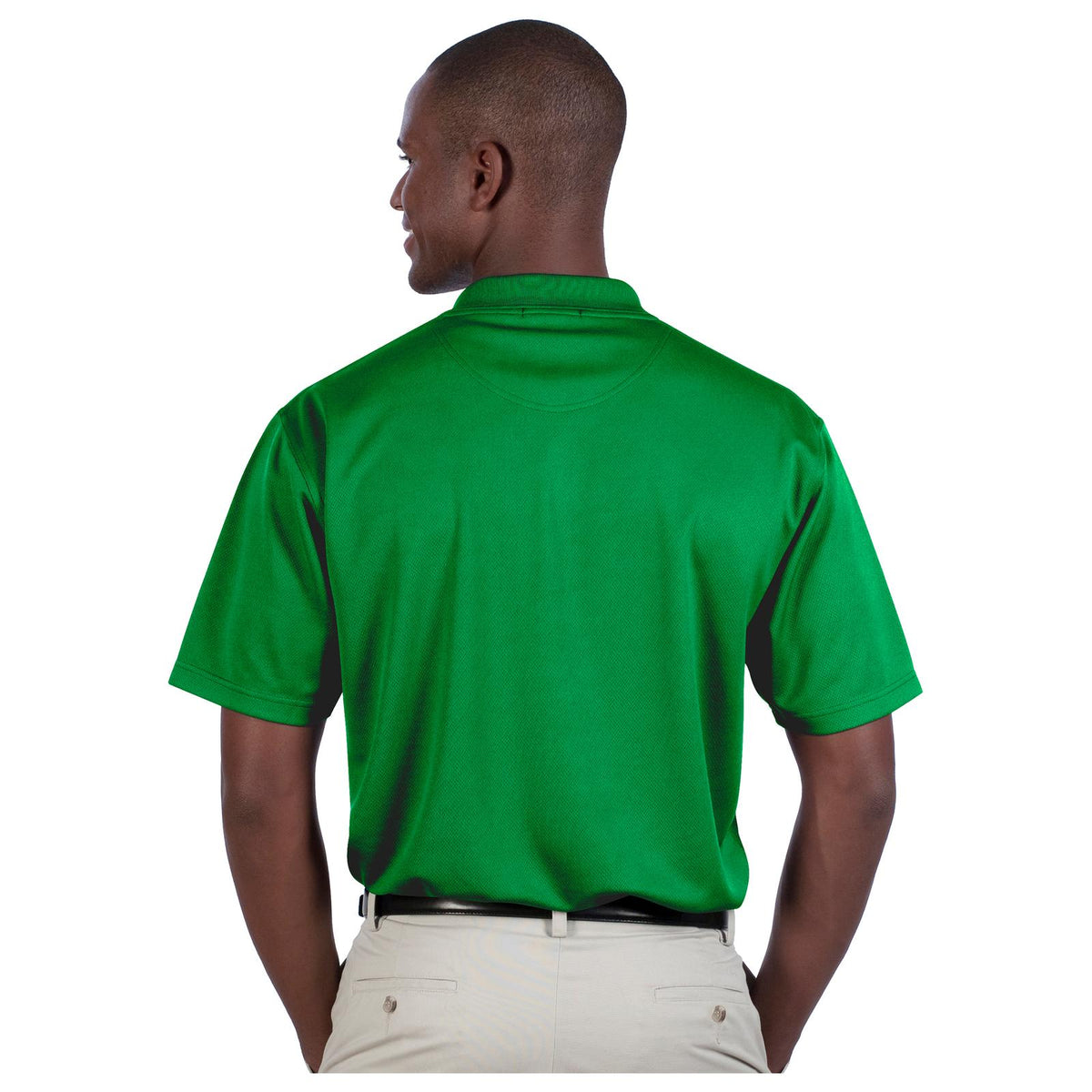 Rear View of 005 - Kelly OTTO Men's Performance Sport Shirt