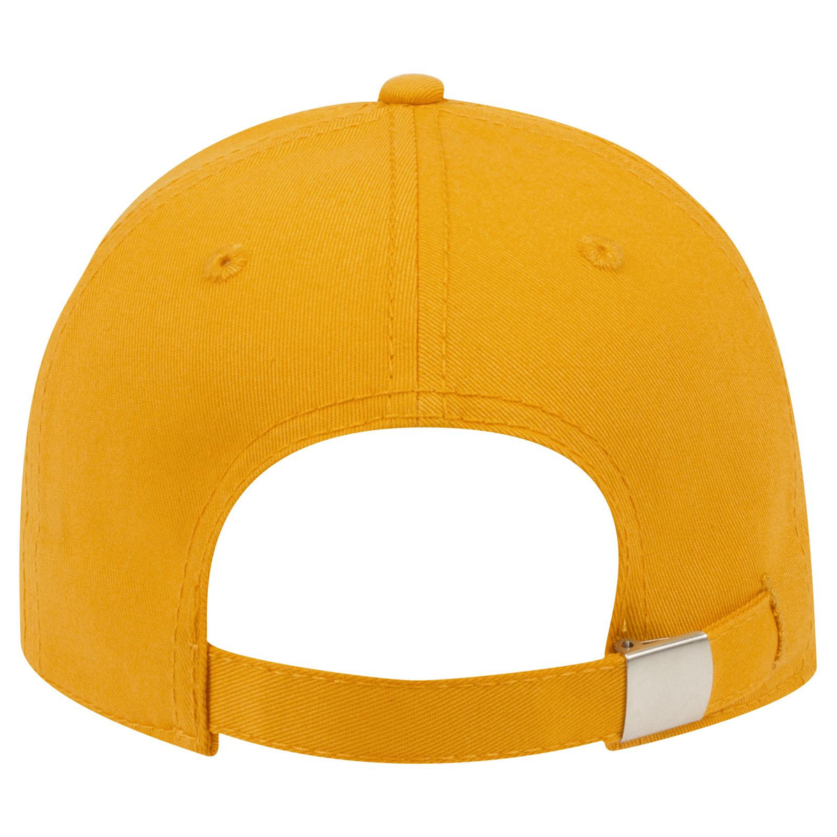 Rear View of 006 - Gold OTTO CAP 6 Panel Low Profile Baseball Cap