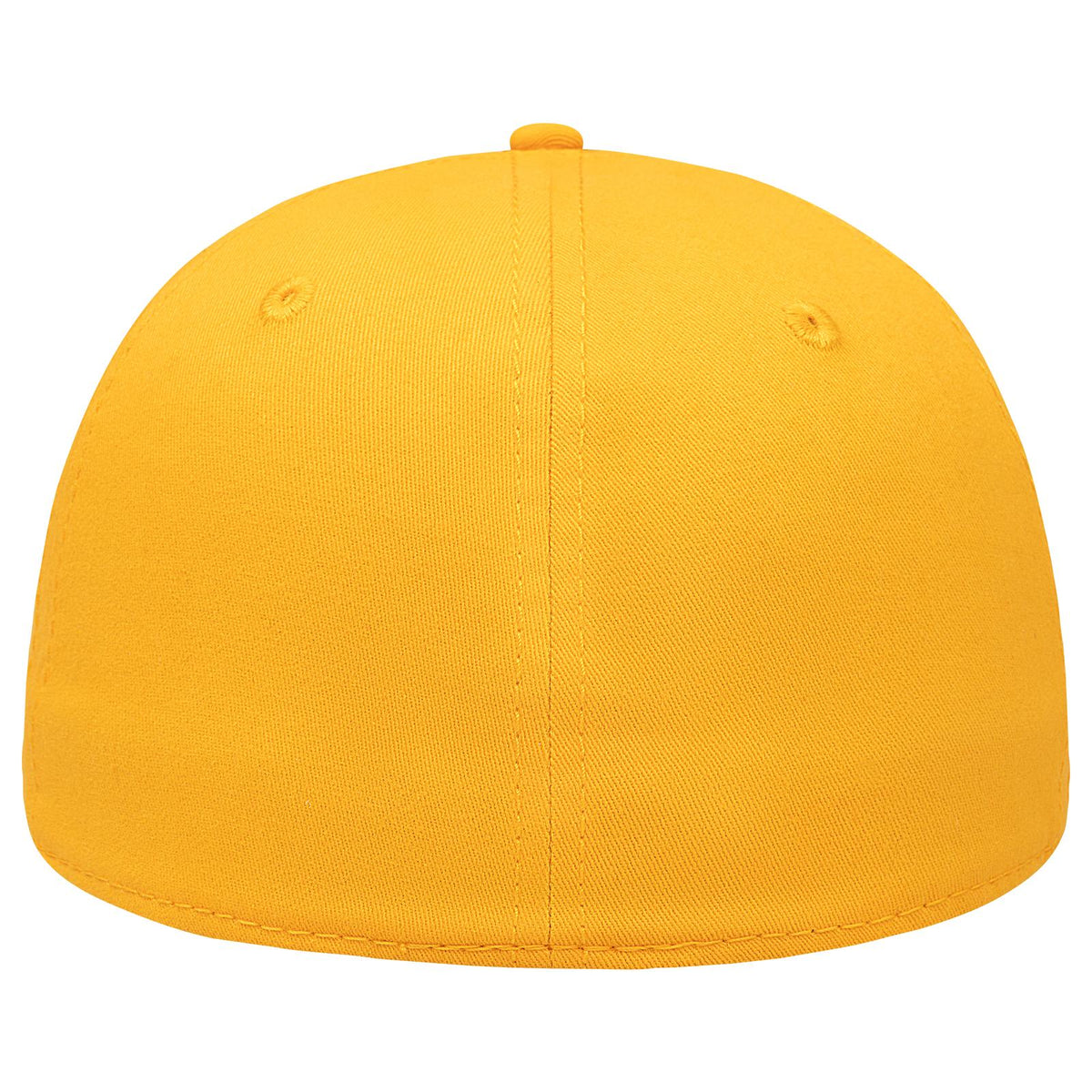 Rear View of 006 - Gold OTTO CAP "OTTO FLEX" Fitted 6 Panel Low Profile Baseball Cap