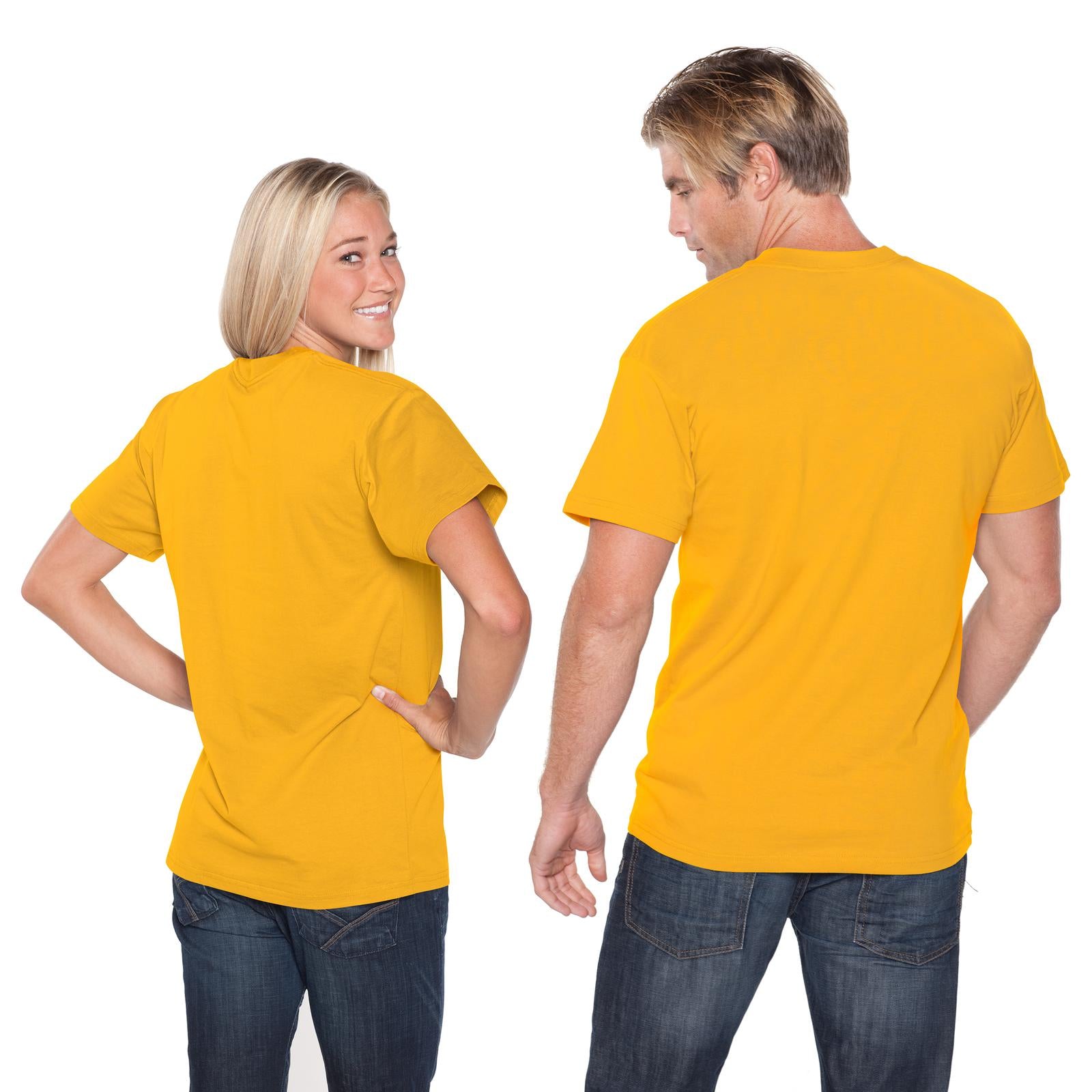 Front View of 006 - Gold OTTO Unisex Heavyweight Comfy Tee T-Shirt