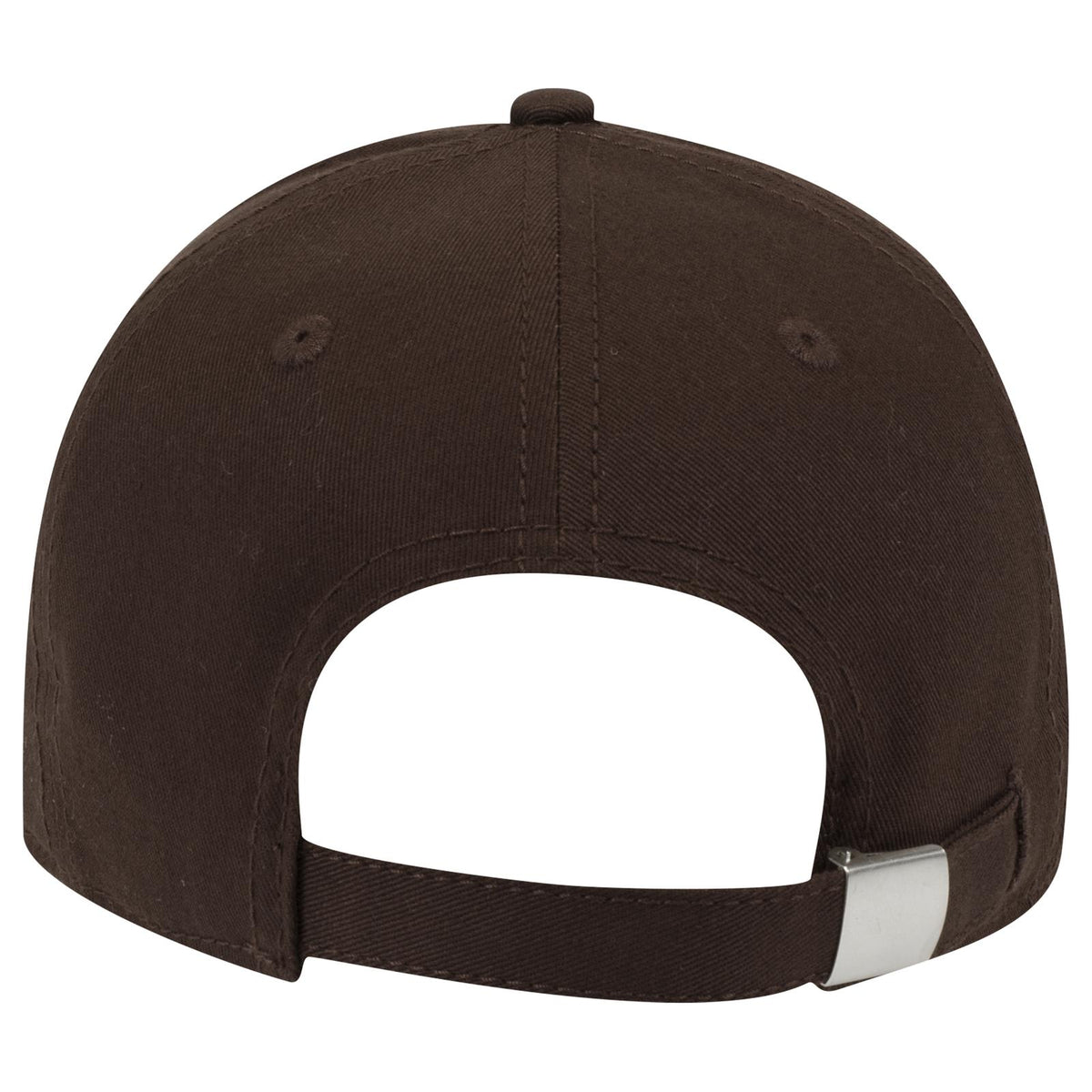 Rear View of 007 - Brown OTTO CAP 6 Panel Low Profile Baseball Cap