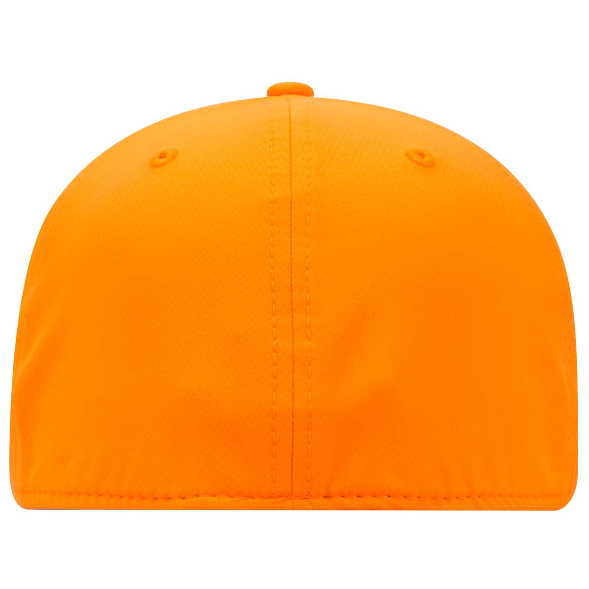 Rear View of 009 - N. Orange OTTO CAP "OTTO FLEX" Fitted UPF 50+ 6 Panel Low Profile Baseball Cap