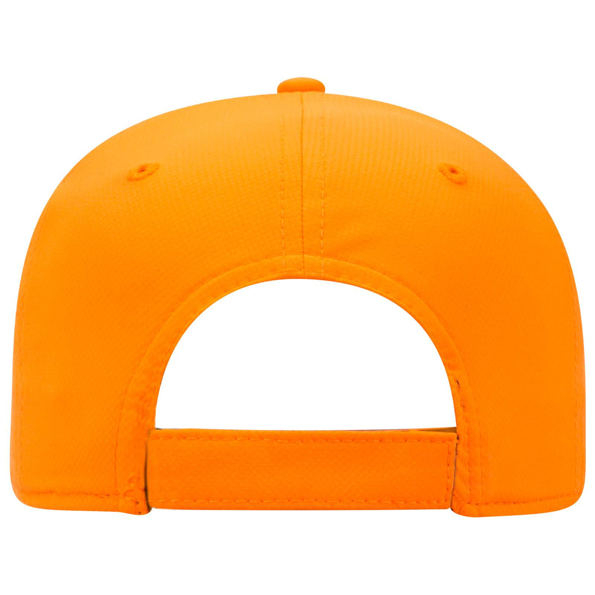 Rear View of 009 - N. Orange OTTO CAP UPF 50+ 6 Panel Low Profile Baseball Cap