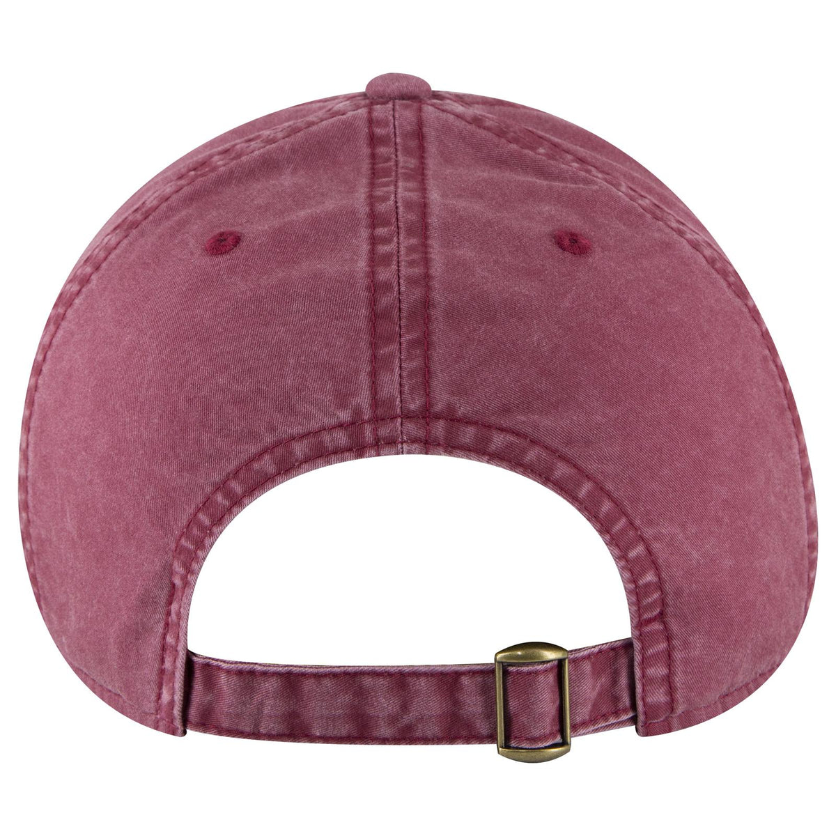 Rear View of 010 - Maroon OTTO CAP 6 Panel Low Profile Dad Hat