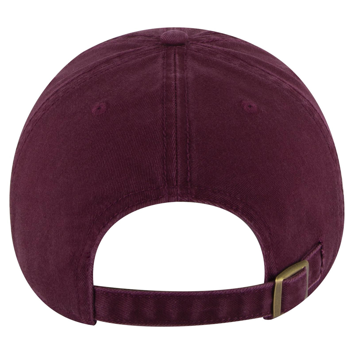 Rear View of 010 - Maroon OTTO CAP 6 Panel Low Profile Dad Hat