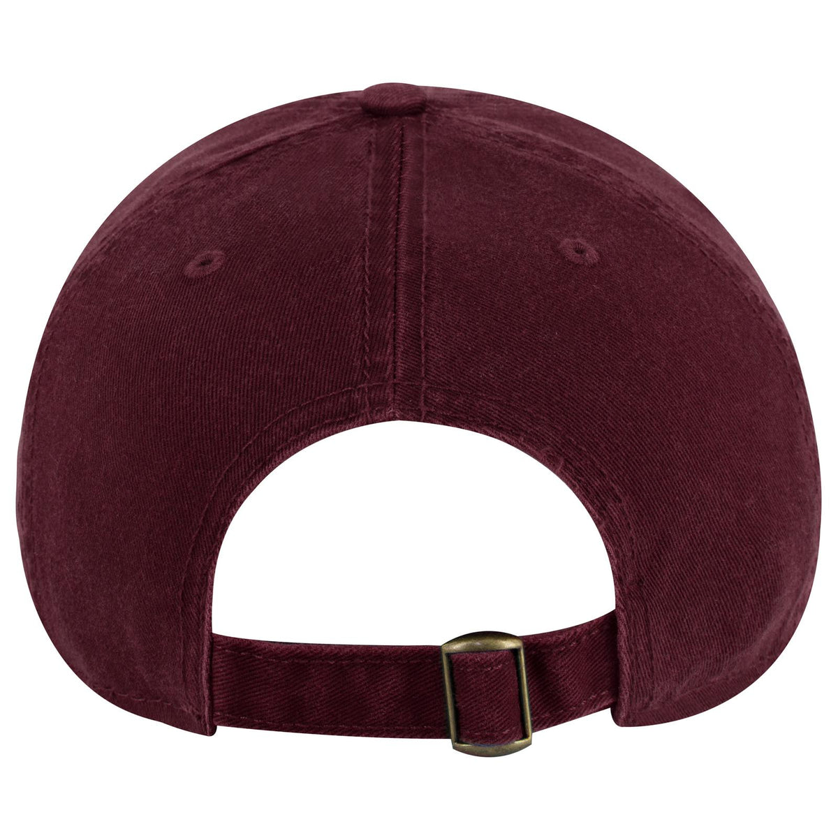 Rear View of 010 - Maroon OTTO CAP 6 Panel Low Profile Dad Hat