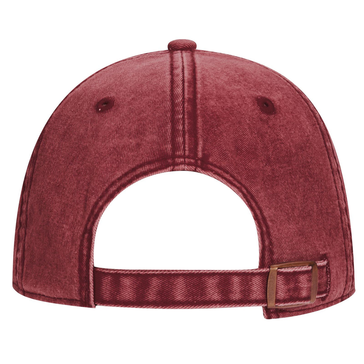 Rear View of 010 - Maroon OTTO CAP 6 Panel Low Profile Dad Hat