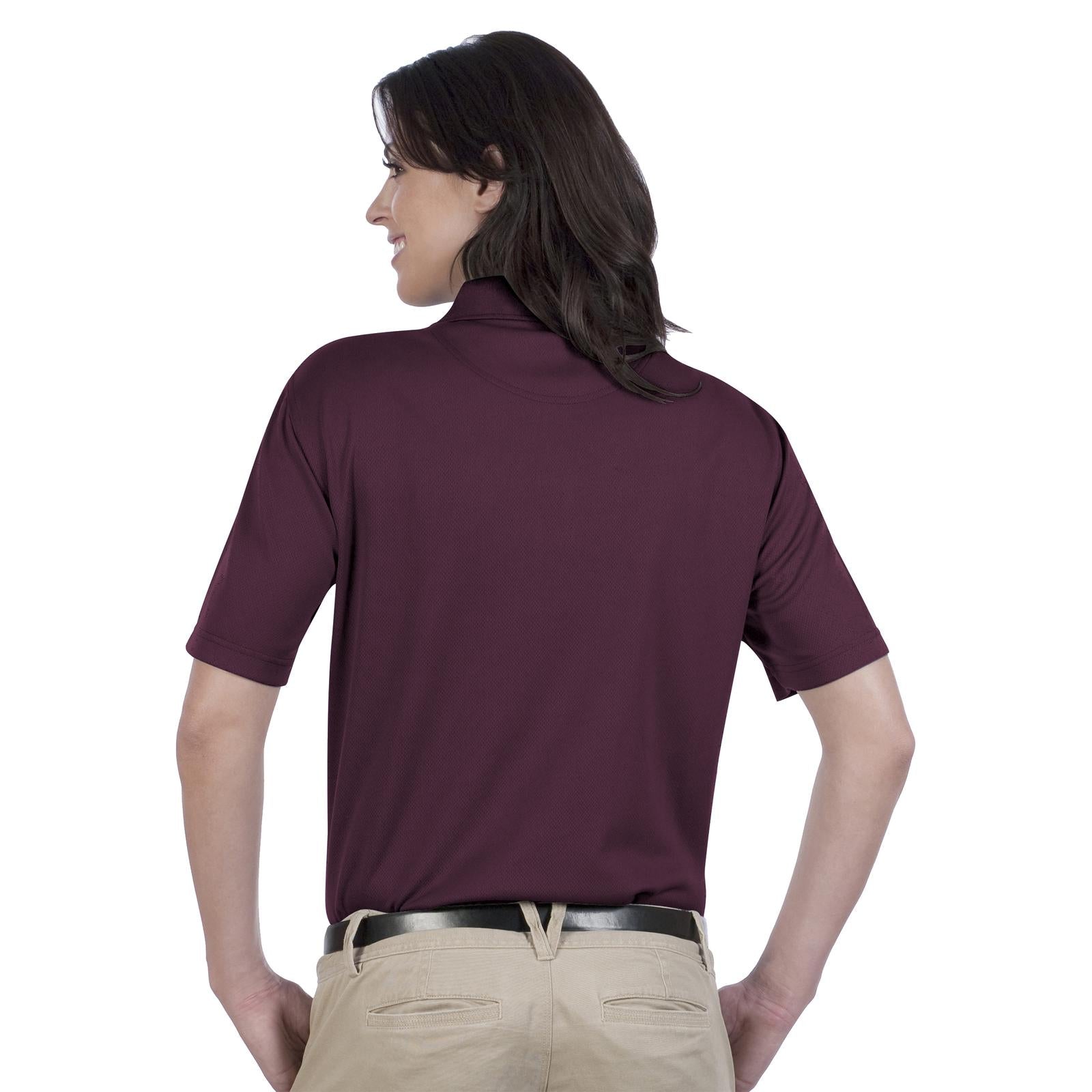 Front View of 010 - Maroon OTTO Ladies' Performance Sport Shirt