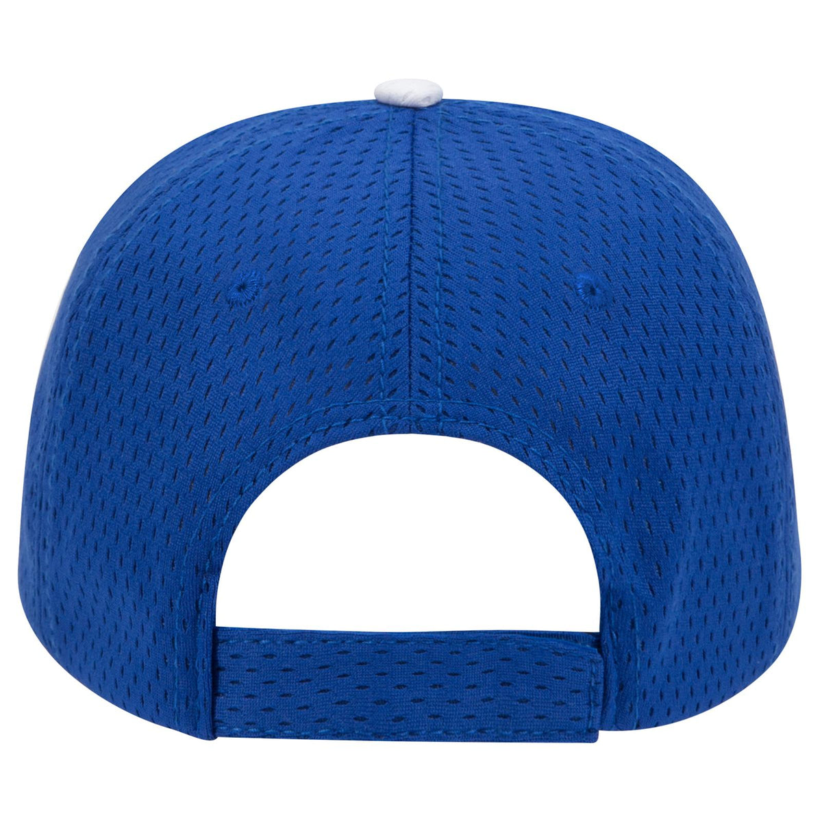 Rear View of 010116 - Ryl/Ryl/Wht OTTO CAP 6 Panel Low Profile Baseball Cap