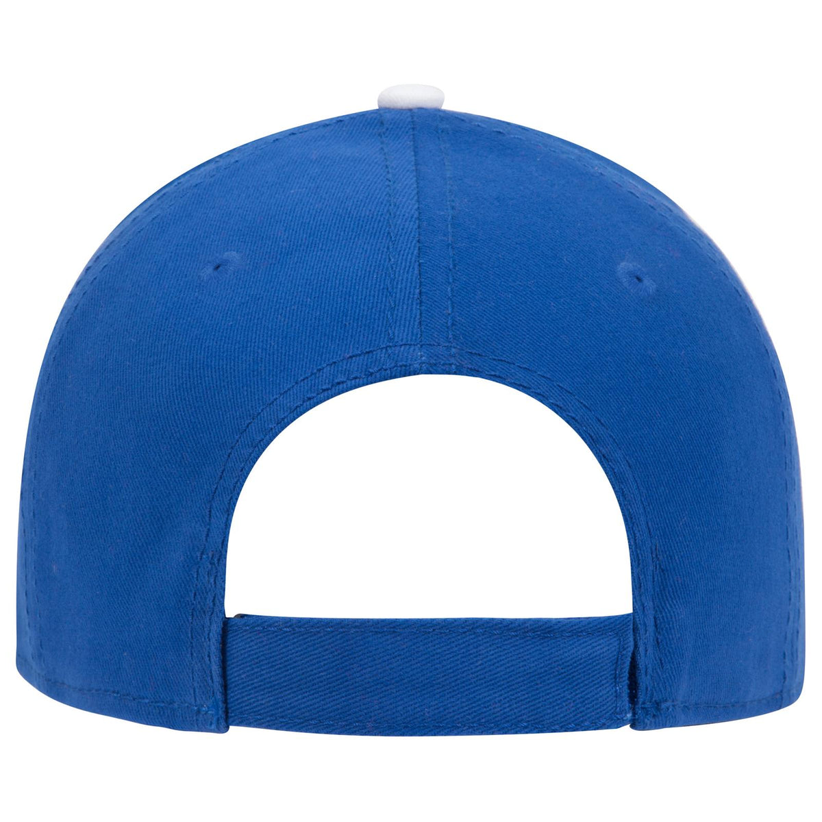 Rear View of 010116 - Ryl/Ryl/Wht OTTO CAP 6 Panel Low Profile Baseball Cap