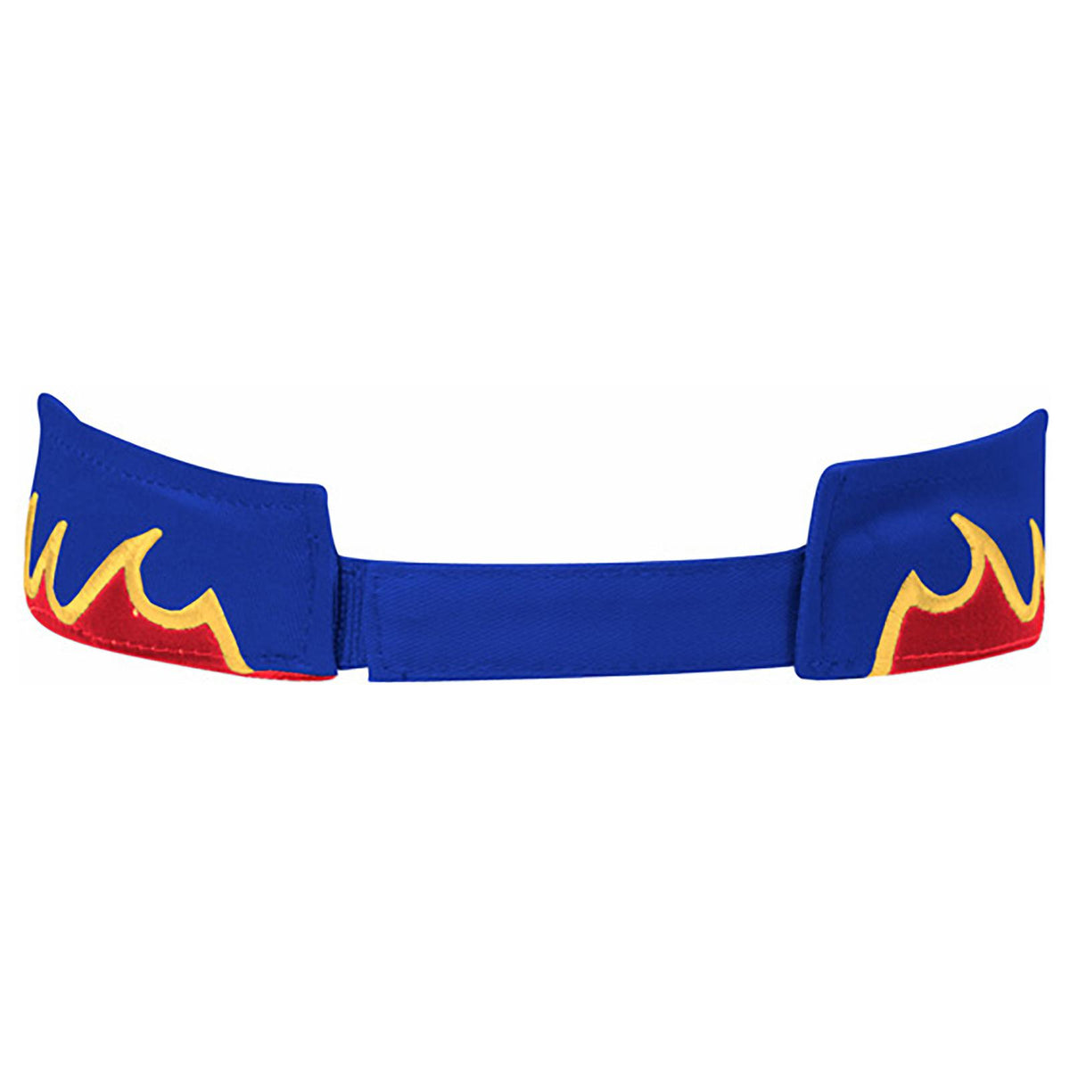 Rear View of 010206 - Ryl/Red/Gld OTTO CAP Sun Visor