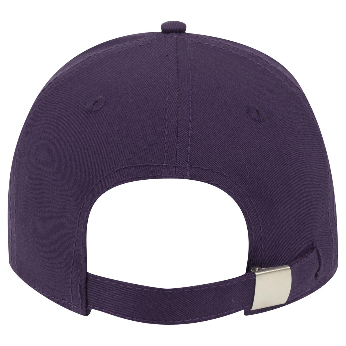 Rear View of 011 - Purple OTTO CAP 6 Panel Low Profile Baseball Cap