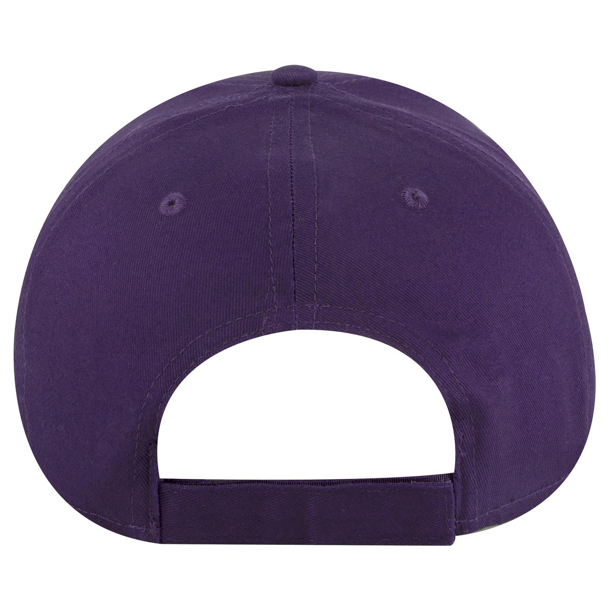 Rear View of 011 - Purple OTTO CAP 6 Panel Low Profile Baseball Cap
