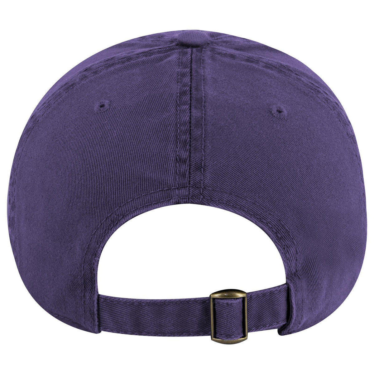 Rear View of 011 - Purple OTTO CAP 6 Panel Low Profile Dad Hat