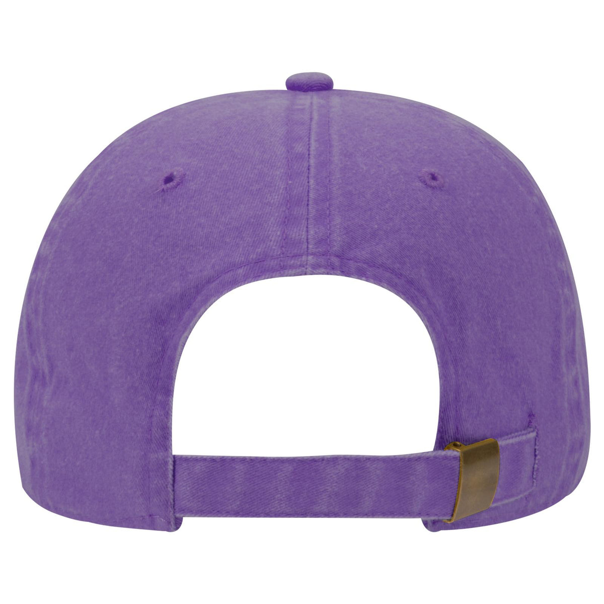 Rear View of 011 - Purple OTTO CAP 6 Panel Low Profile Dad Hat