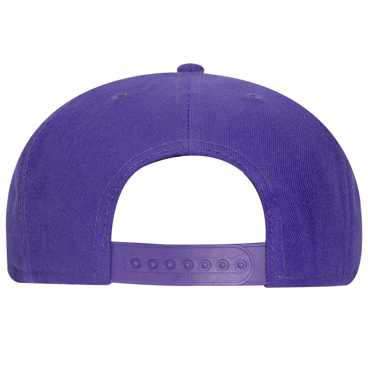 Rear View of 011 - Purple OTTO CAP "OTTO SNAP" 6 Panel Pro Style Snapback Hat