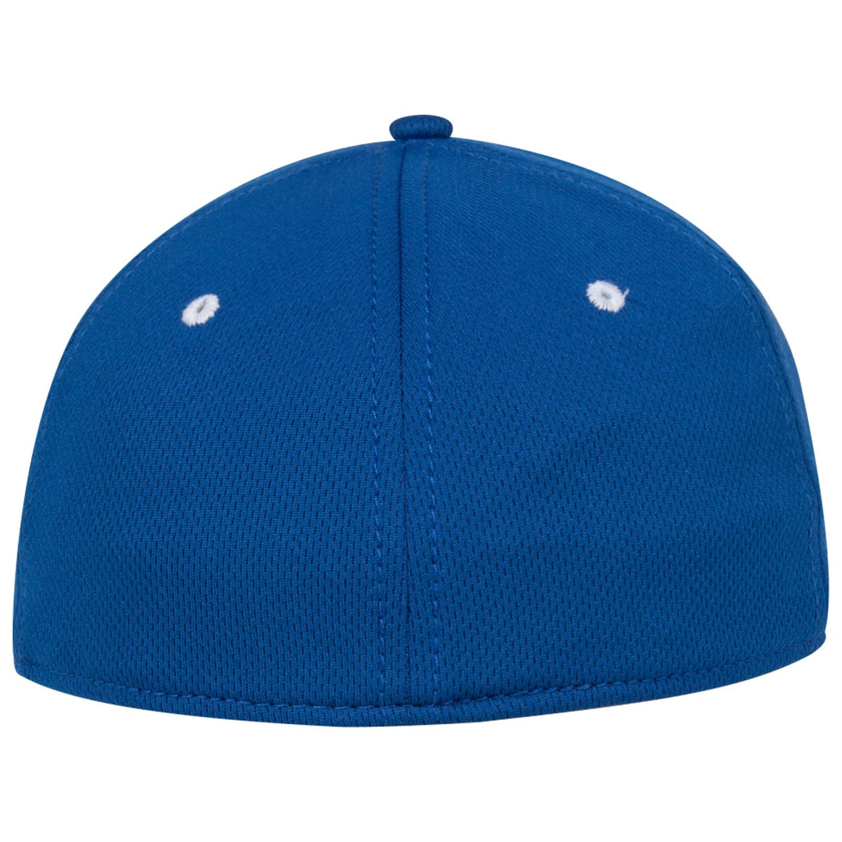 Rear View of 0116 - Ryl/Wht OTTO CAP "OTTO FLEX" Fitted 6 Panel Low Profile Baseball Cap