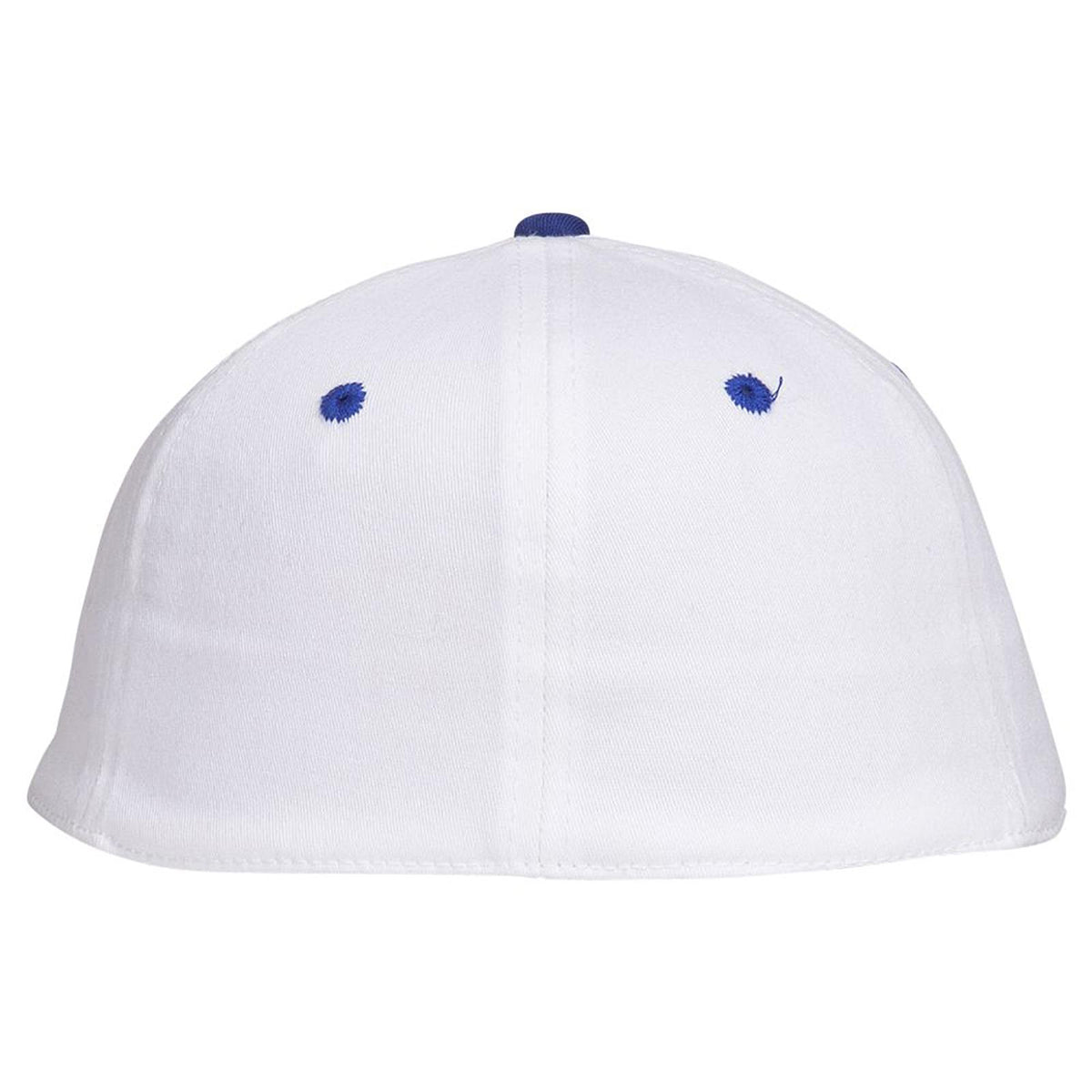Rear View of 0116 - Ryl/Wht OTTO CAP "OTTO FLEX" Fitted 6 Panel Low Profile Baseball Cap