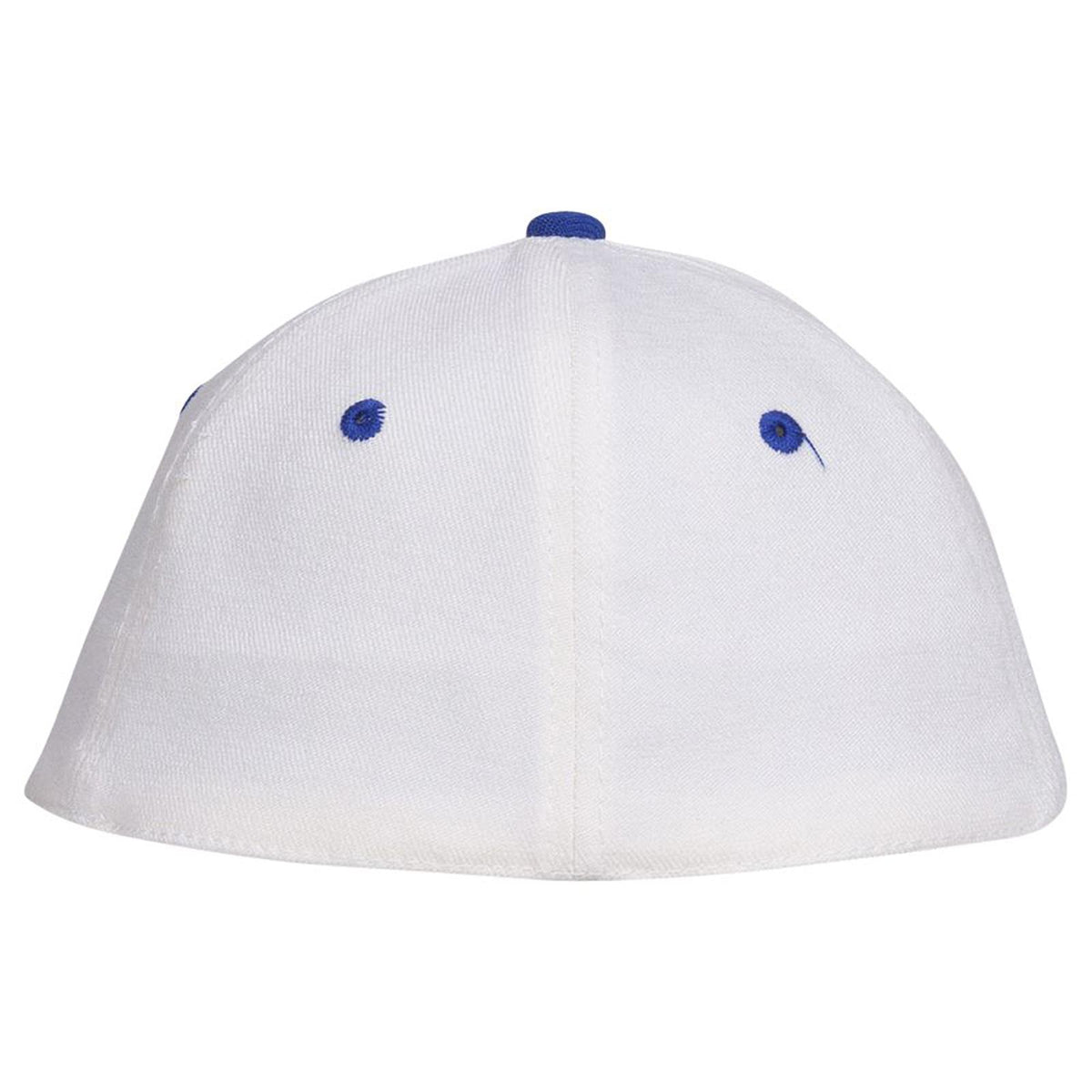 Rear View of 0116 - Ryl/Wht OTTO CAP "OTTO FLEX" Fitted 6 Panel Low Profile Baseball Cap