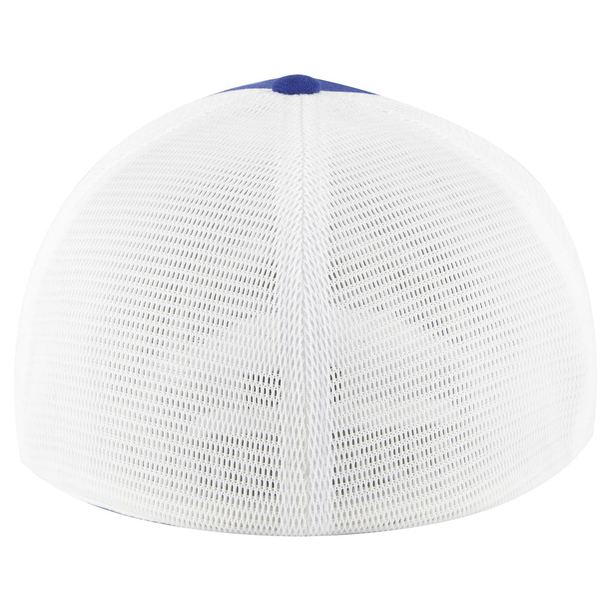 Rear View of 0116 - Ryl/Wht OTTO CAP "OTTO FLEX" Fitted 6 Panel Low Profile Mesh Back Trucker Hat