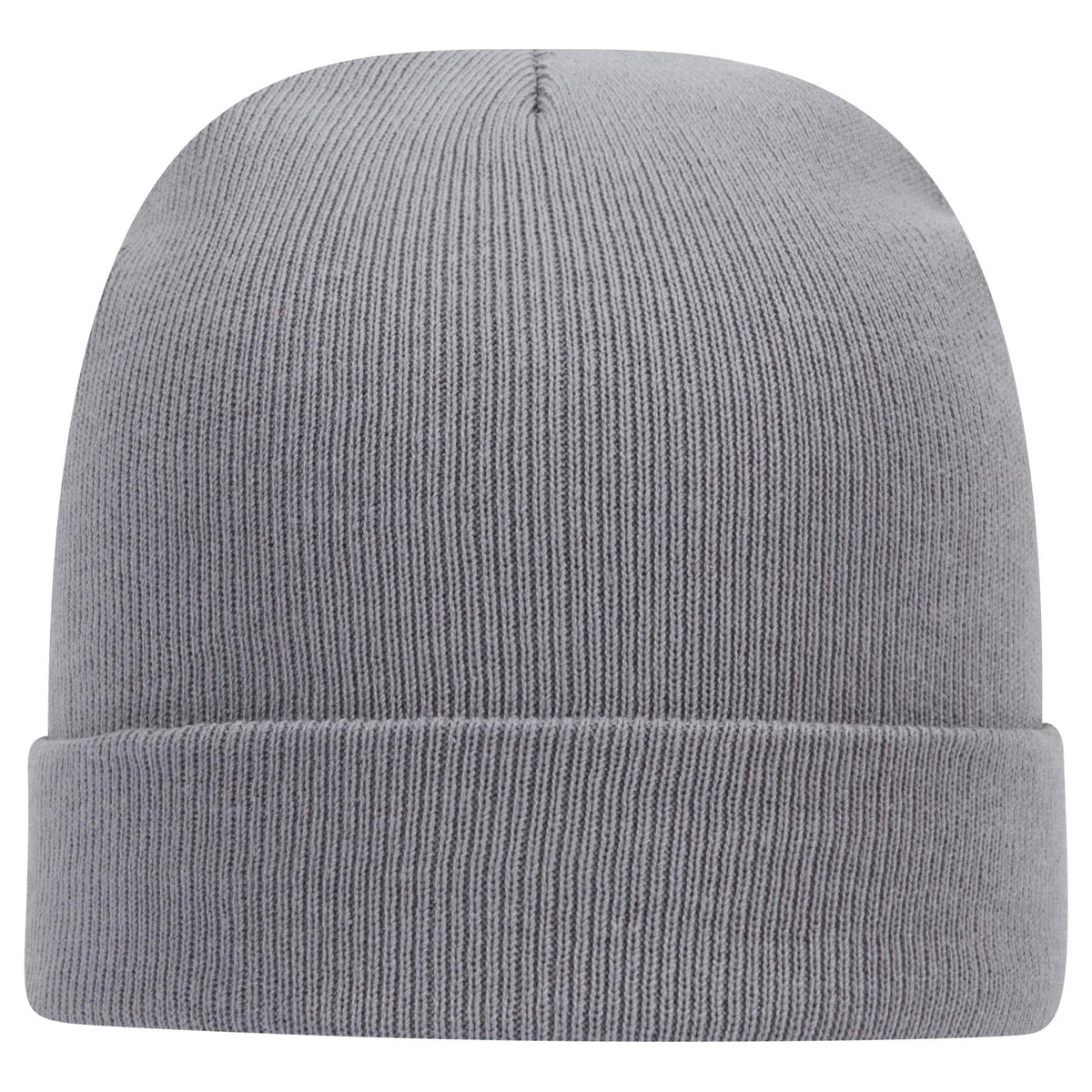 Rear View of 014 - Gray OTTO CAP 12" Classic Knit Beanie w/ Cuff