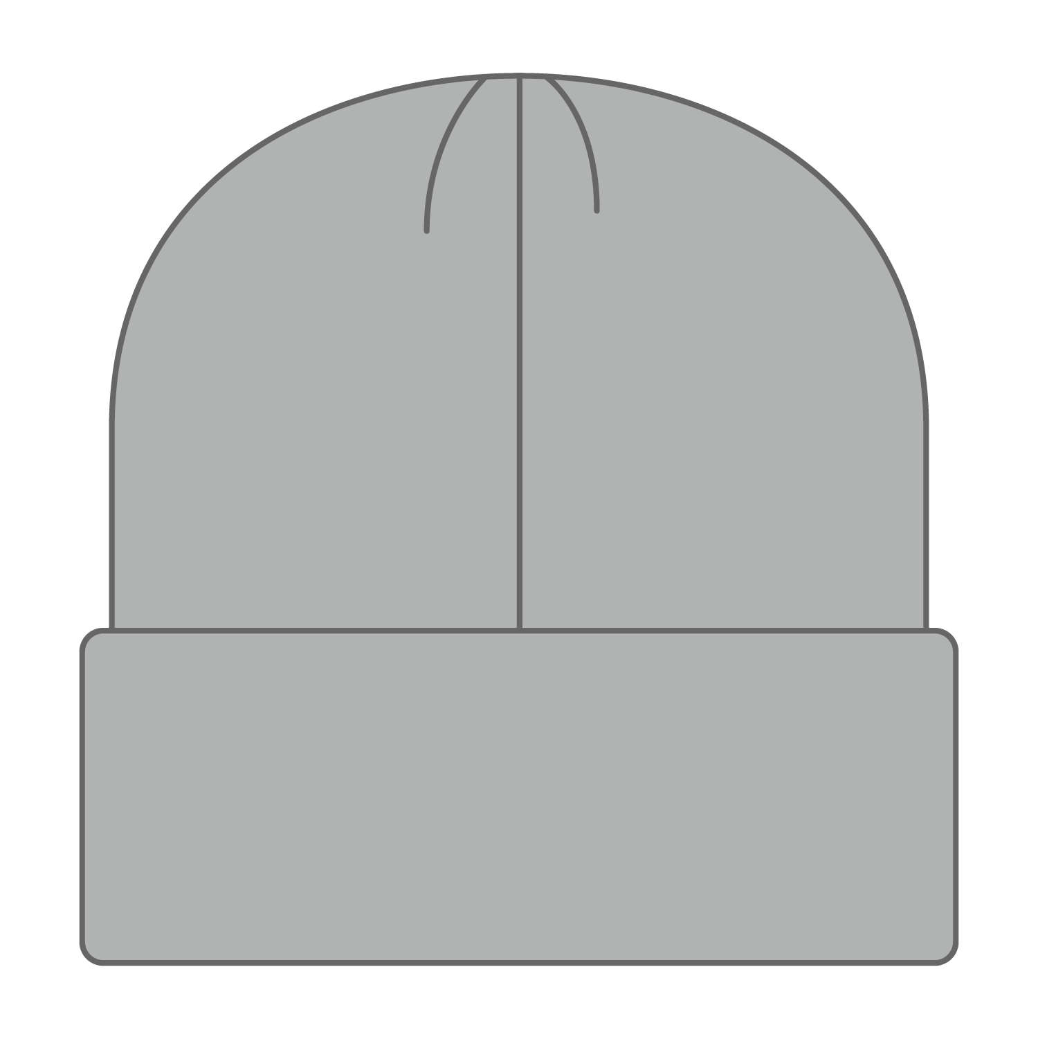 Front View of 014 - Gray OTTO CAP 12" Classic Knit Beanie w/ Inside Fleece Lining & Rib Knit Cuff