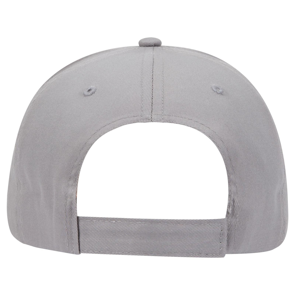 Rear View of 014 - Gray OTTO CAP 5 Panel Low Profile Baseball Cap