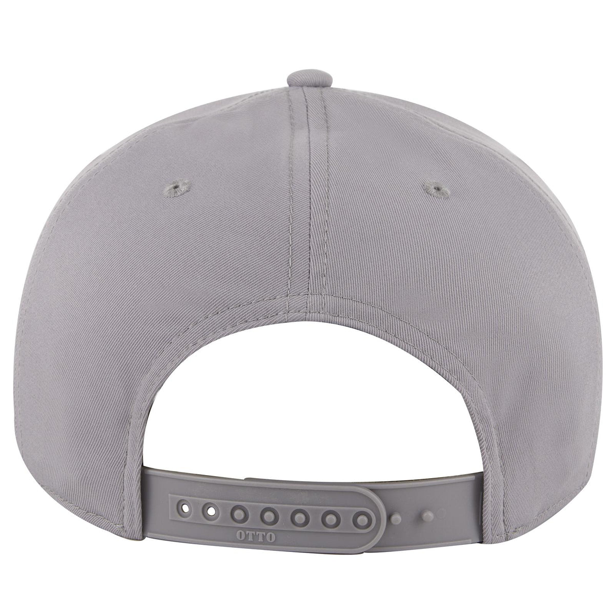 Rear View of 014 - Gray OTTO CAP 5 Panel Pro Style Baseball Cap