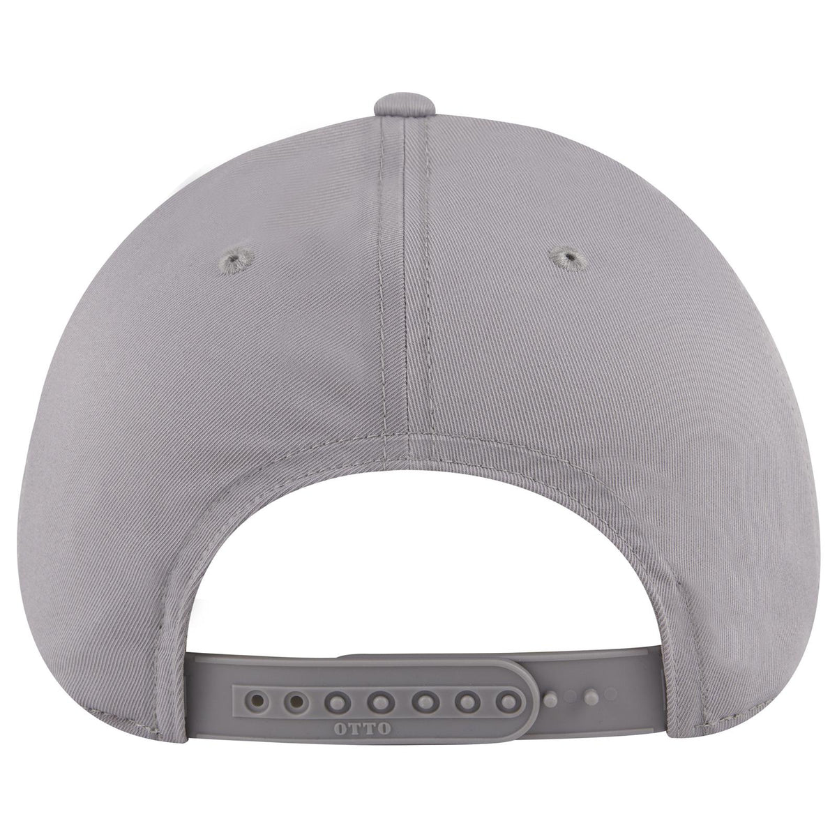 Rear View of 014 - Gray OTTO CAP 6 Panel Low Profile Baseball Cap