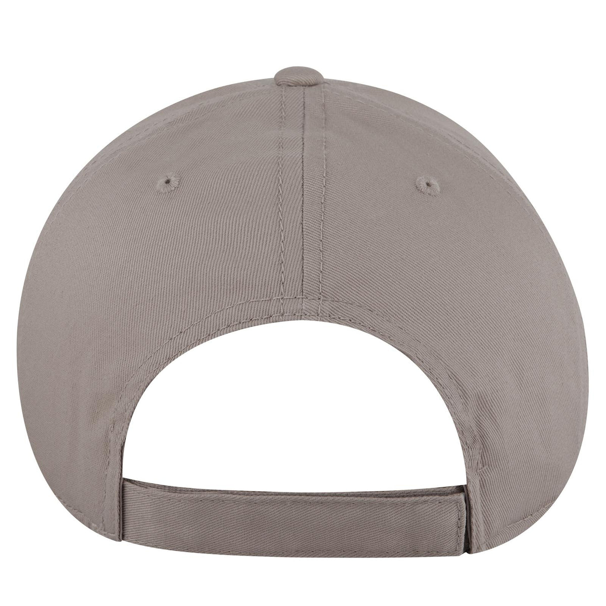 Rear View of 014 - Gray OTTO CAP 6 Panel Low Profile Baseball Cap