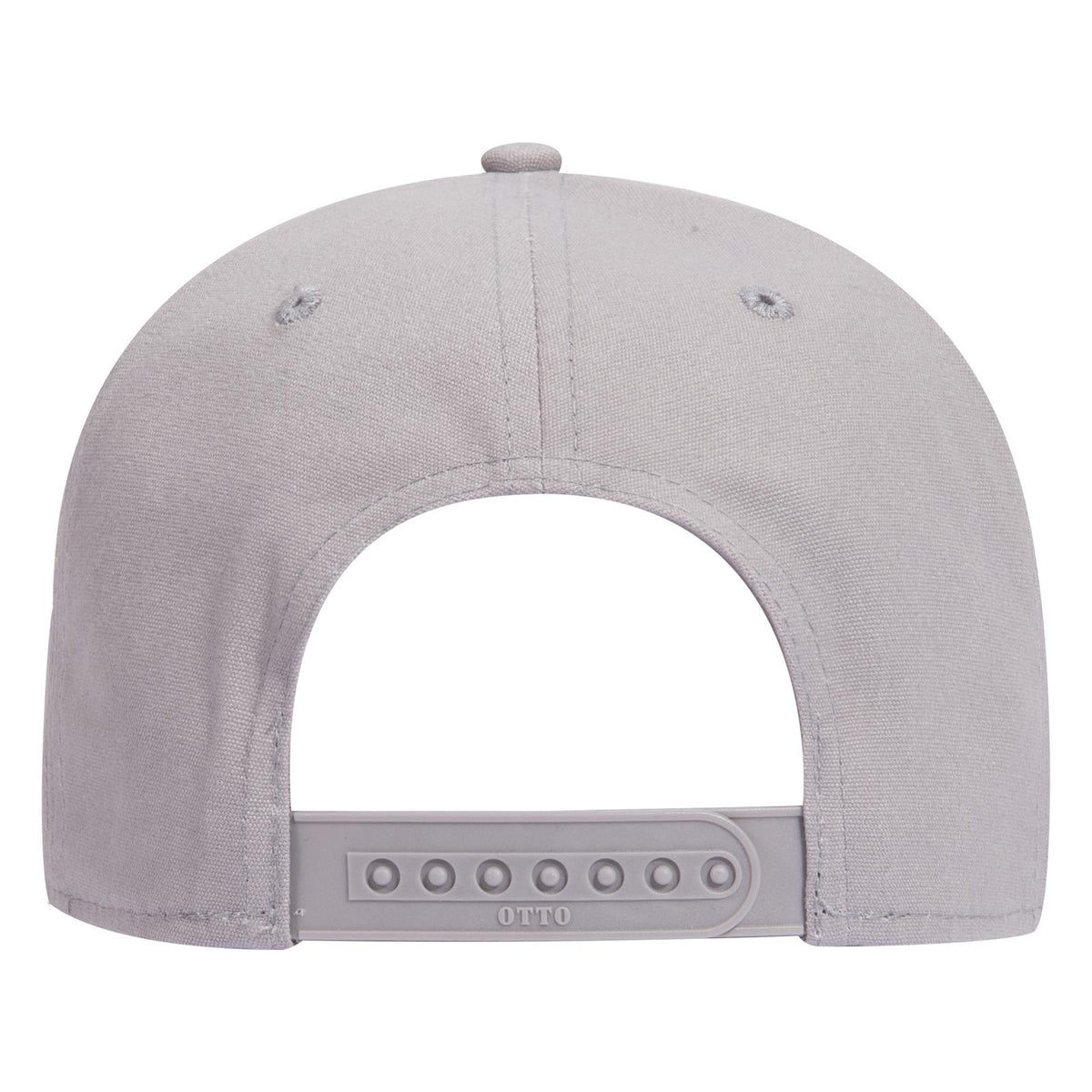 Rear View of 014 - Gray OTTO CAP 6 Panel Low Profile Baseball Cap