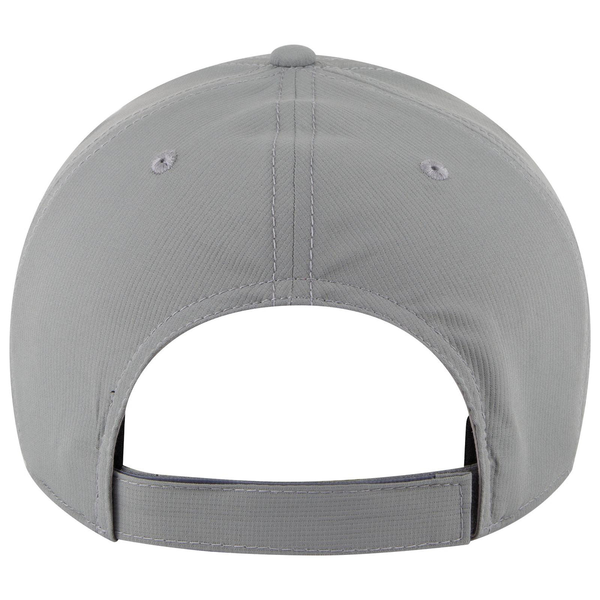 Rear View of 014 - Gray OTTO CAP 6 Panel Low Profile Baseball Cap